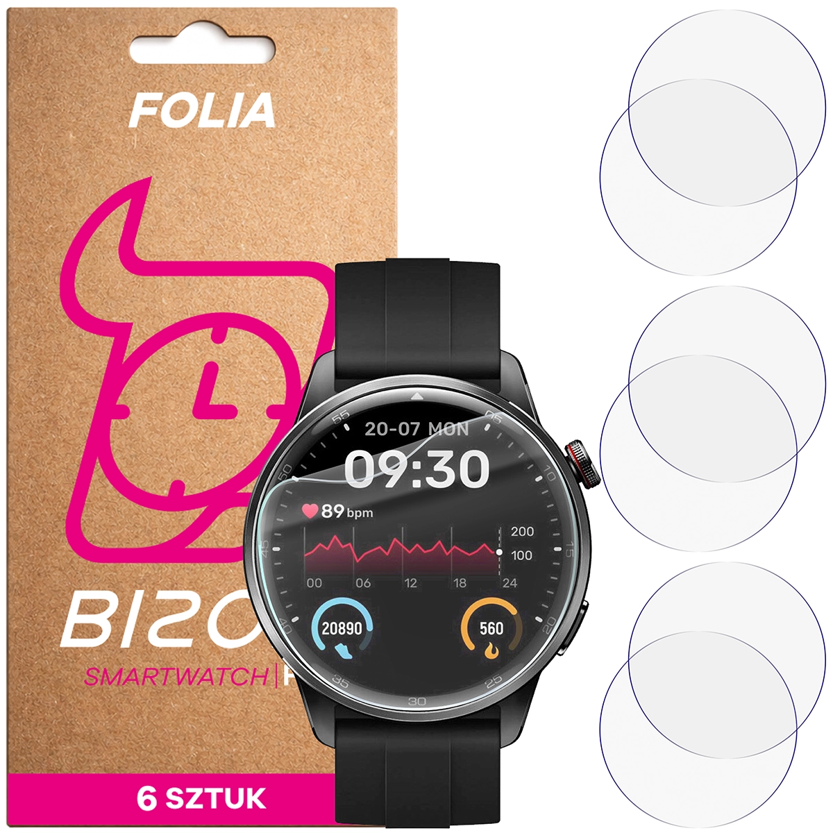 Bizon Watch Film HydroFlex hydrogel film for Realme Watch S2