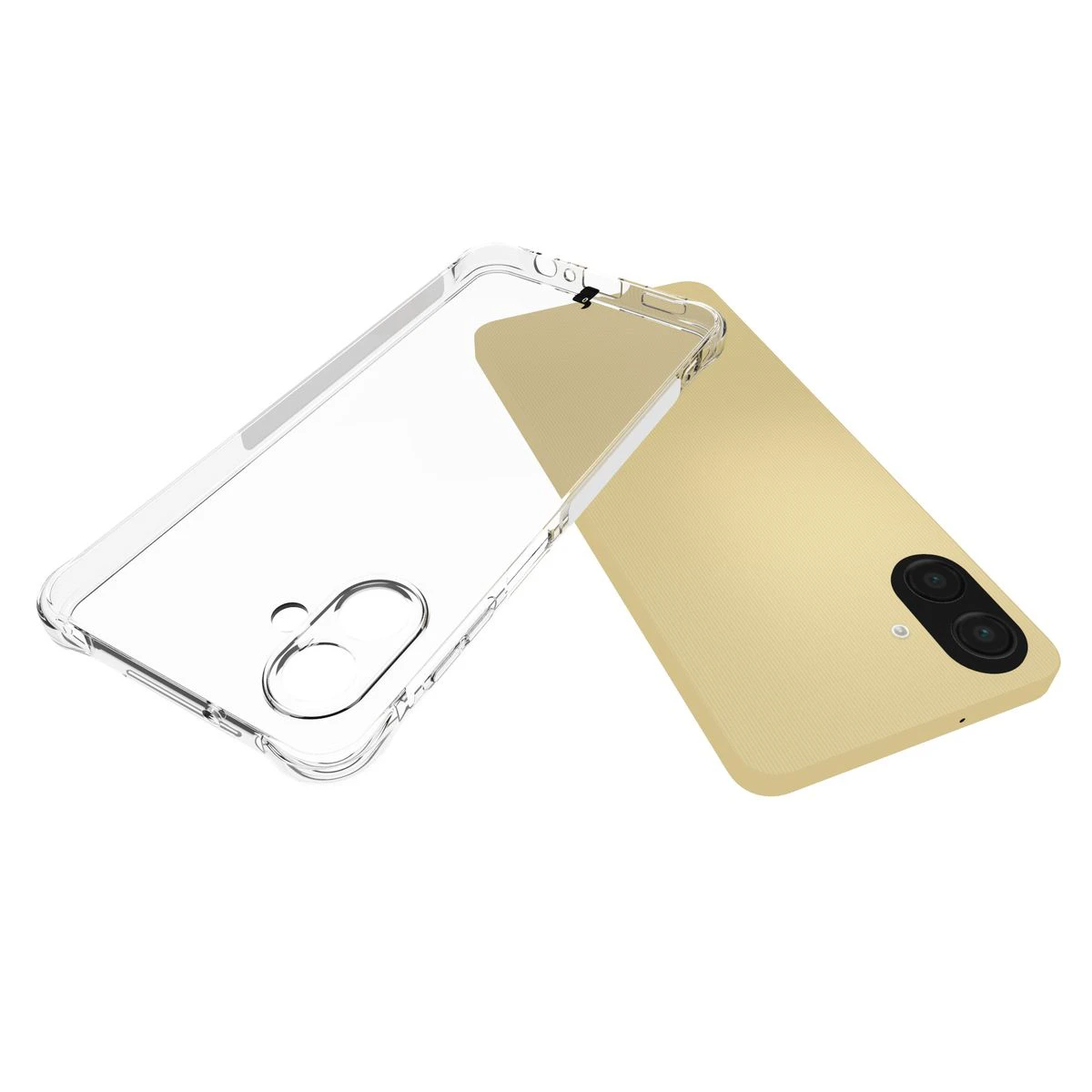 Dedicated cutouts and raised edges for the camera in the Bizon Case Salpa for Samsung Galaxy A07 4G