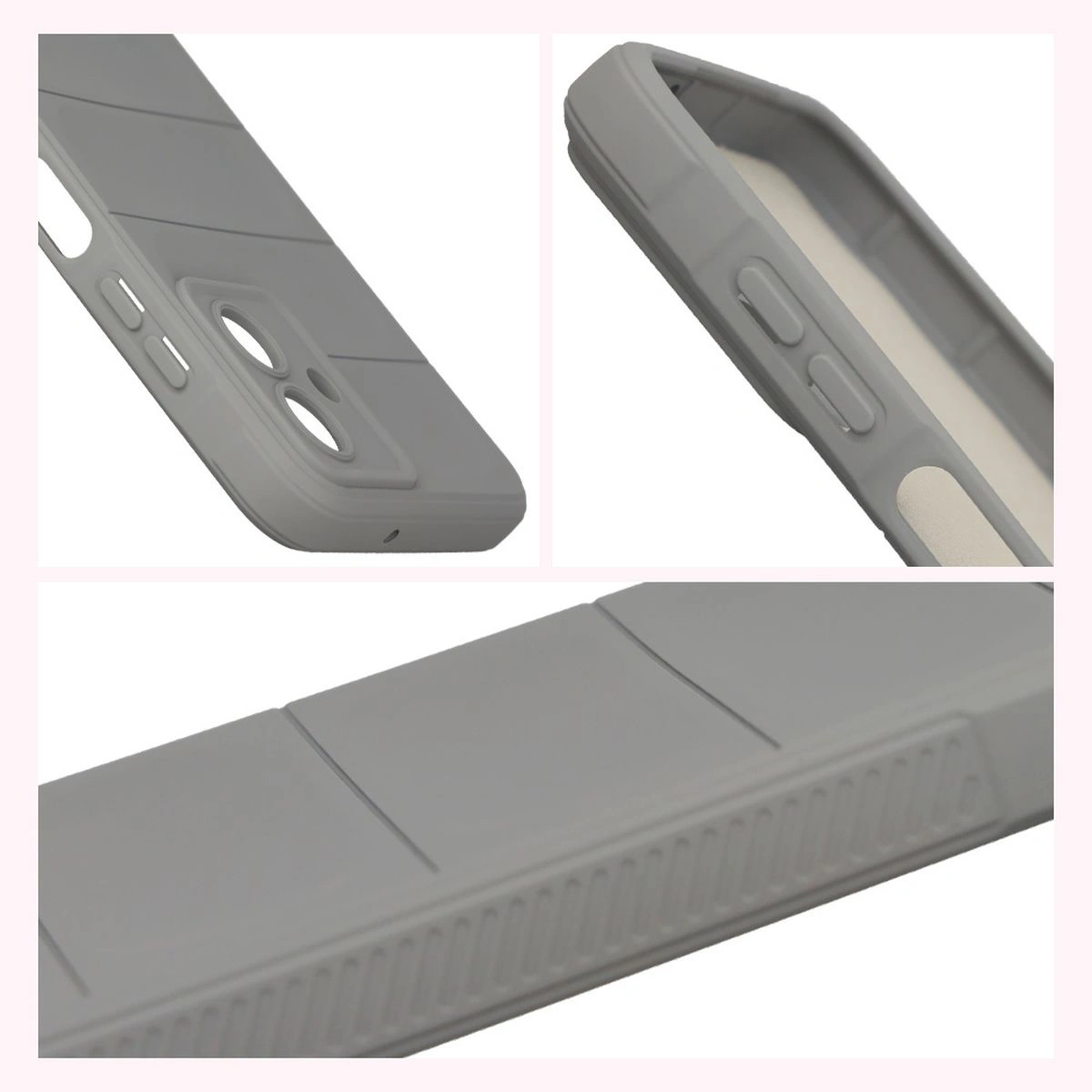 Textured sides and raised edges for the screen and camera in the Bison Case Tur for Samsung Galaxy A07 4G