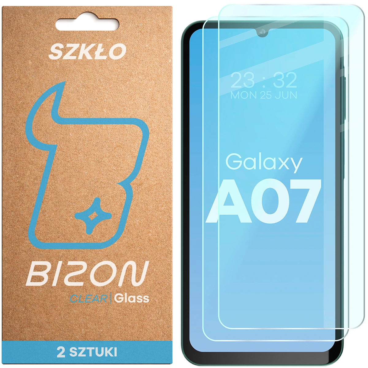 Szkło hartowane Bizon Glass Clear Duo do Samsung Galaxy A07 4G / 5G