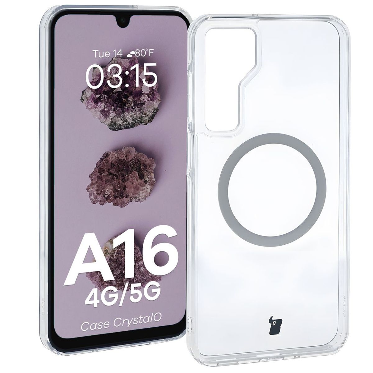 Transparent Bizon Case CrystalO for Samsung Galaxy A16 4G/5G