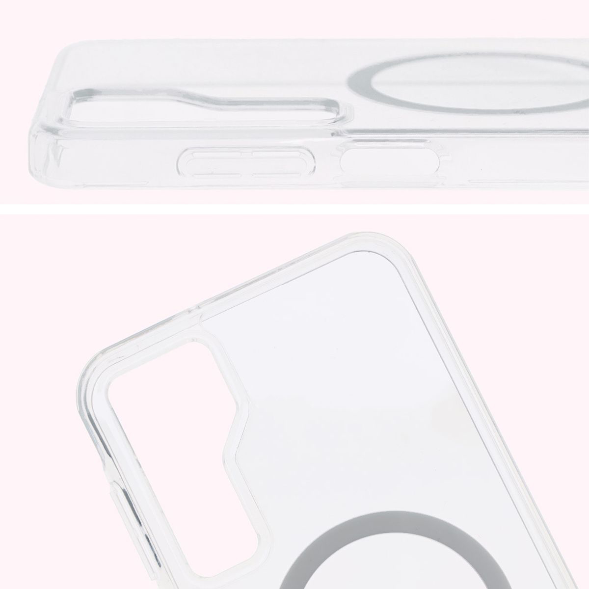 Full cutout and raised edges for the camera in Bizon Case CrystalO