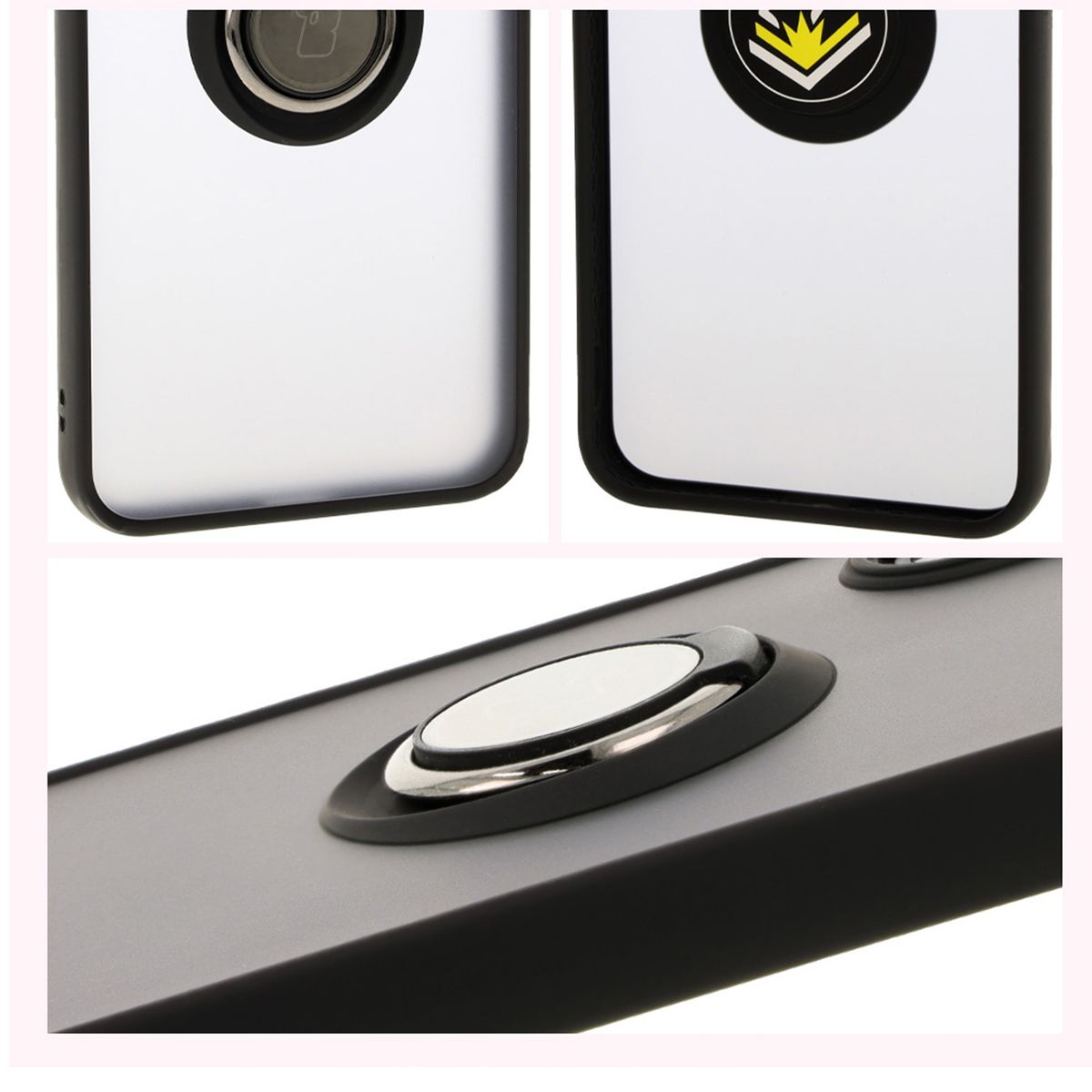 Proprietăți Bizon Case Hybrid Ring: ramă antiderapantă și design mat