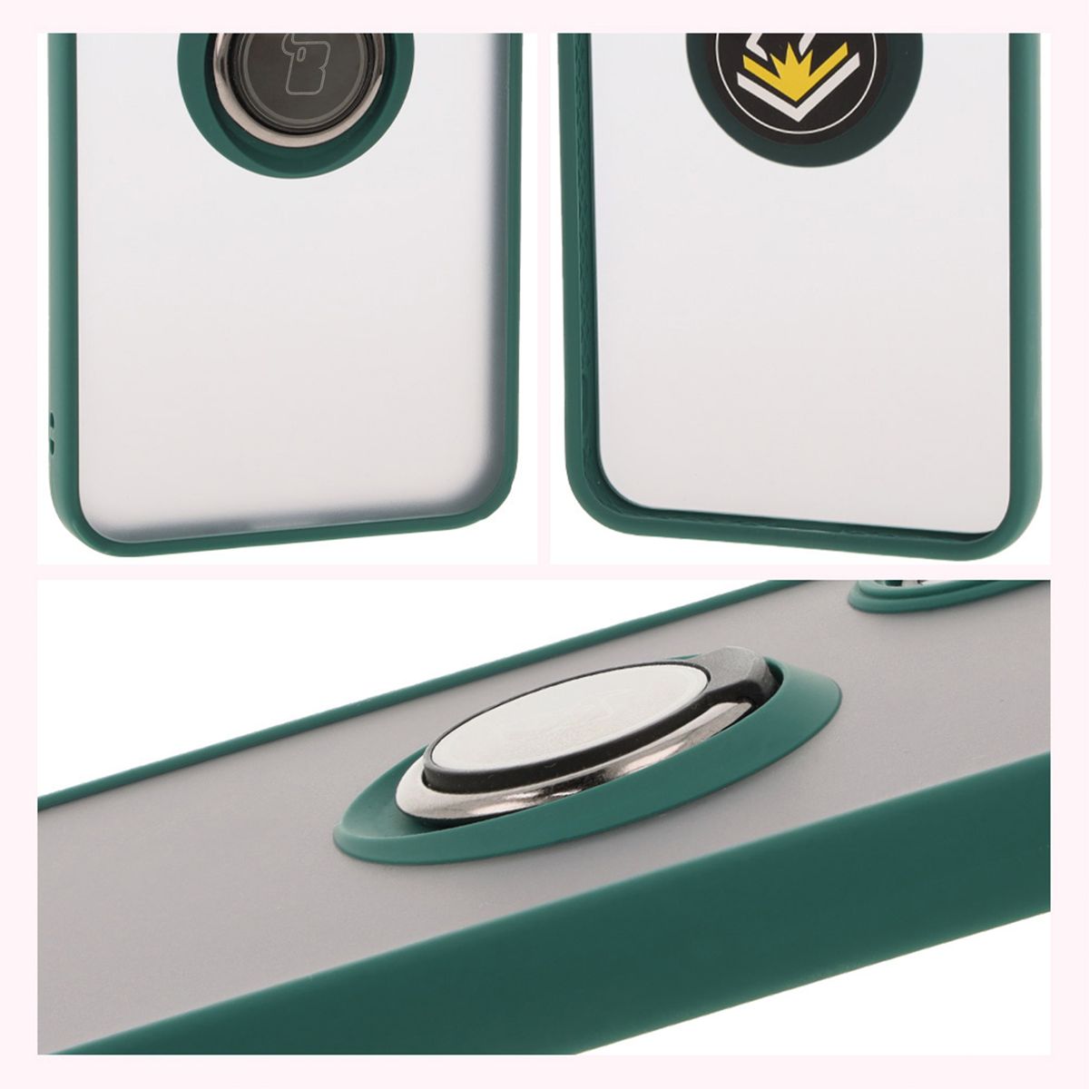 Proprietăți Bizon Case Hybrid Ring: ramă antiderapantă și design mat