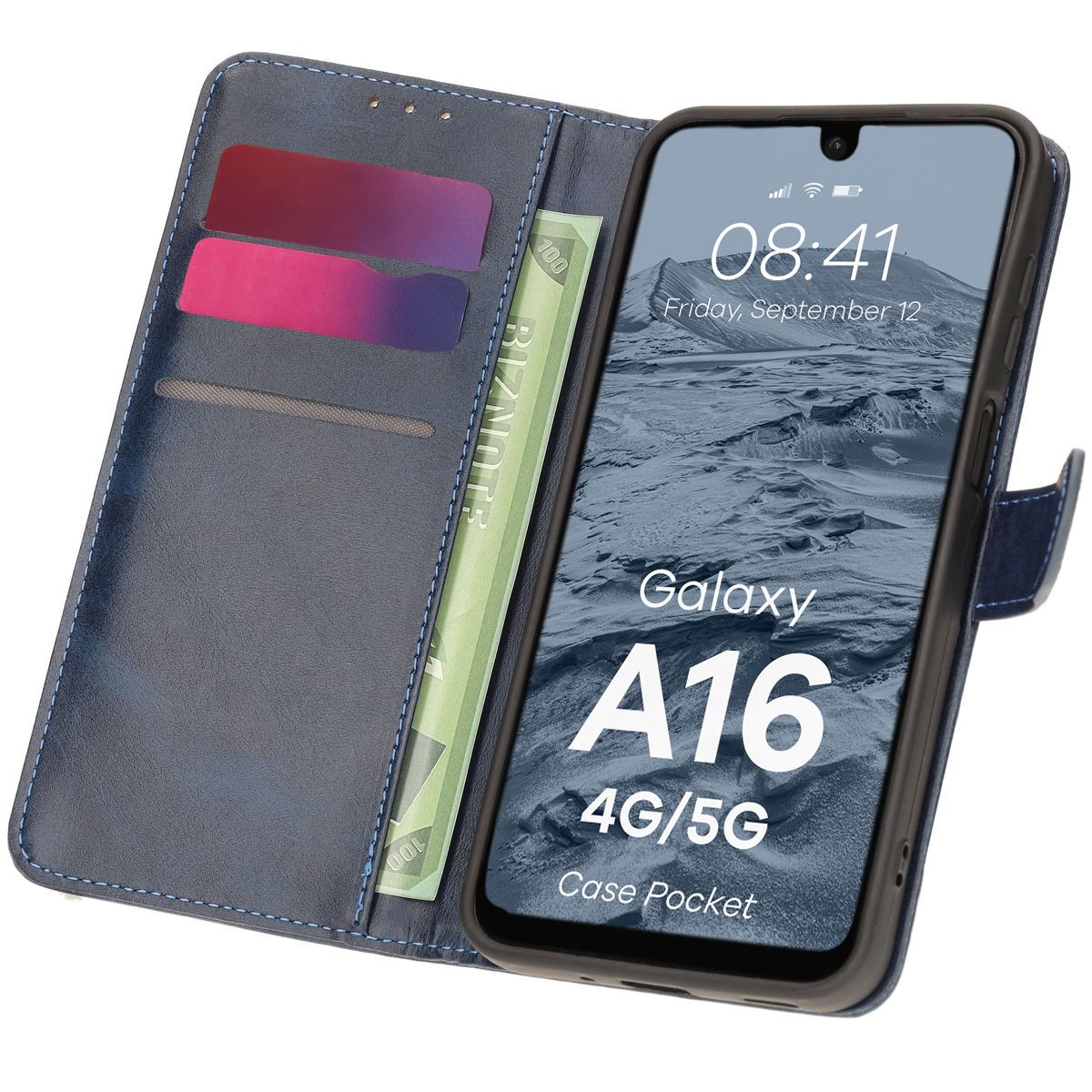 Etui cu clapetă Bizon Case Pocket pentru Samsung Galaxy A16 4G/5G
