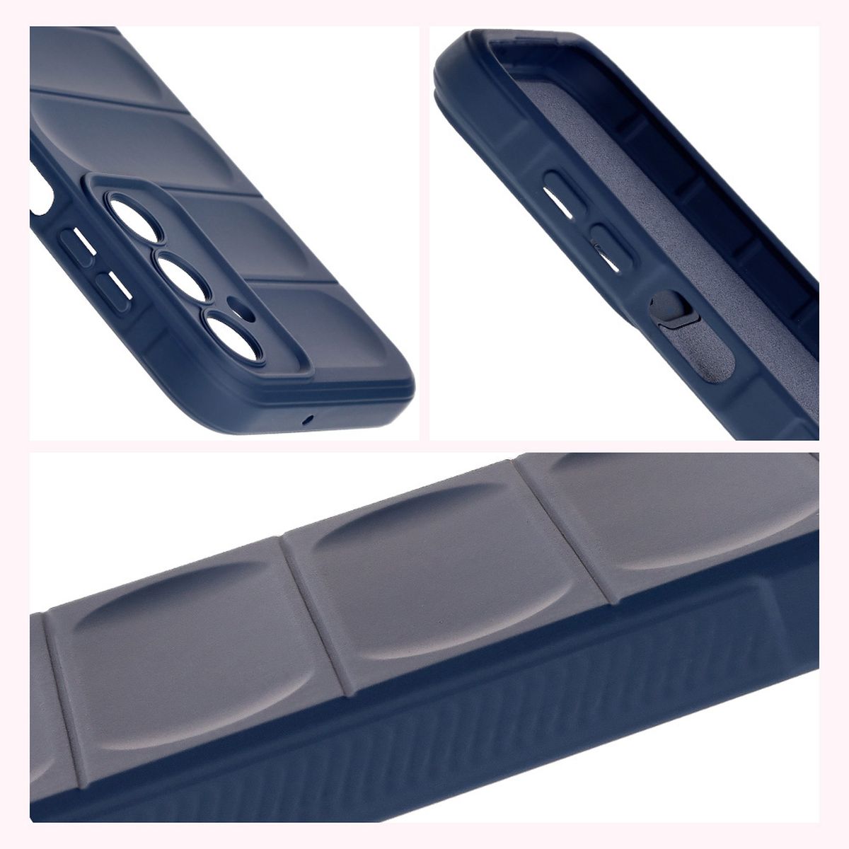 Textured sides and raised edges of the screen and camera in Bizon Case Tur