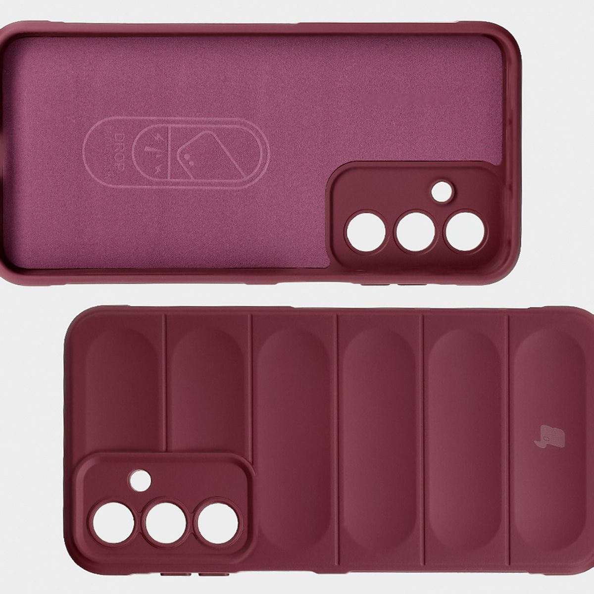 Microfiber lining, grooves on the back, and reinforced corners in Bizon Case Tur