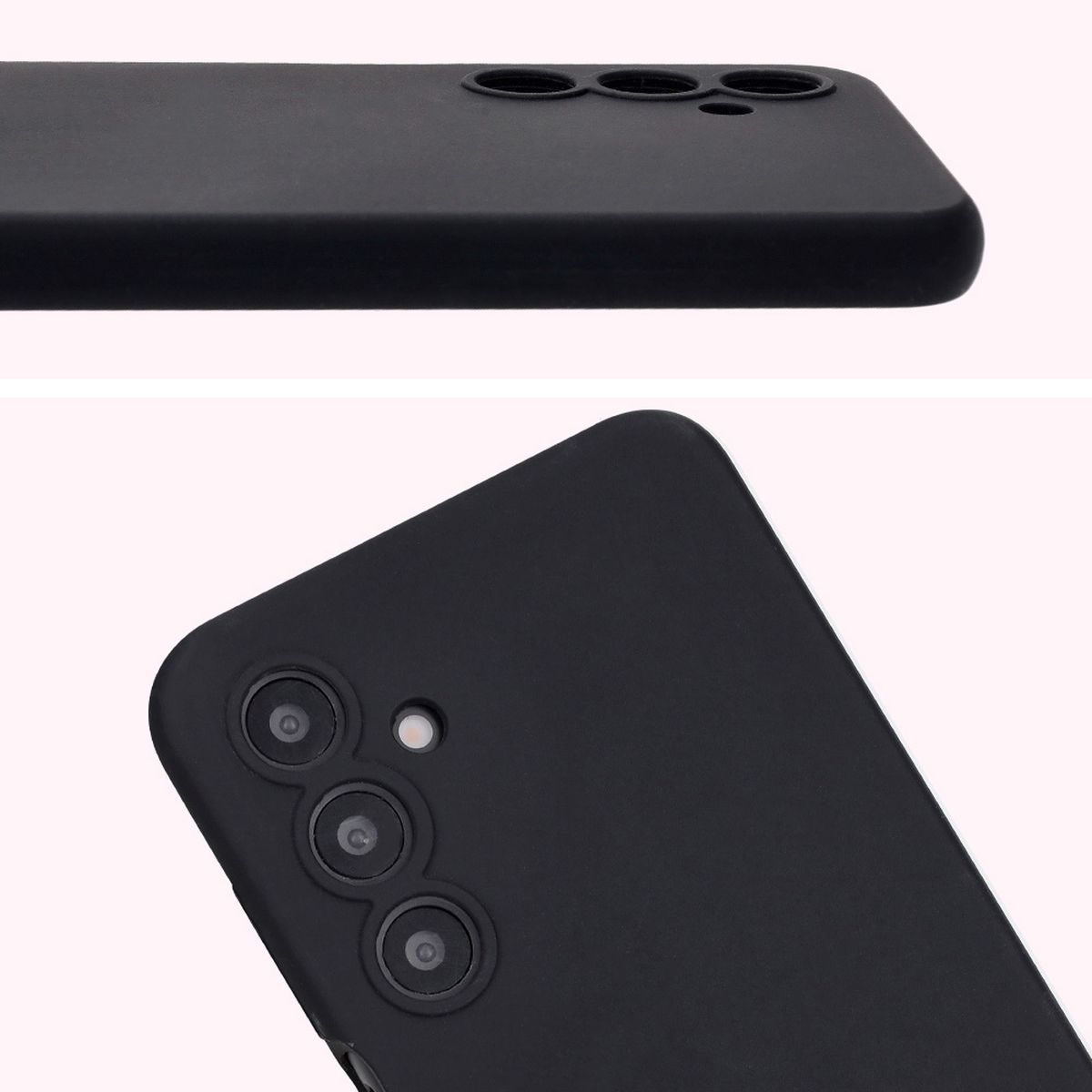 Prim-plan la decupajele pentru lentile în husa Bizon Soft Case
