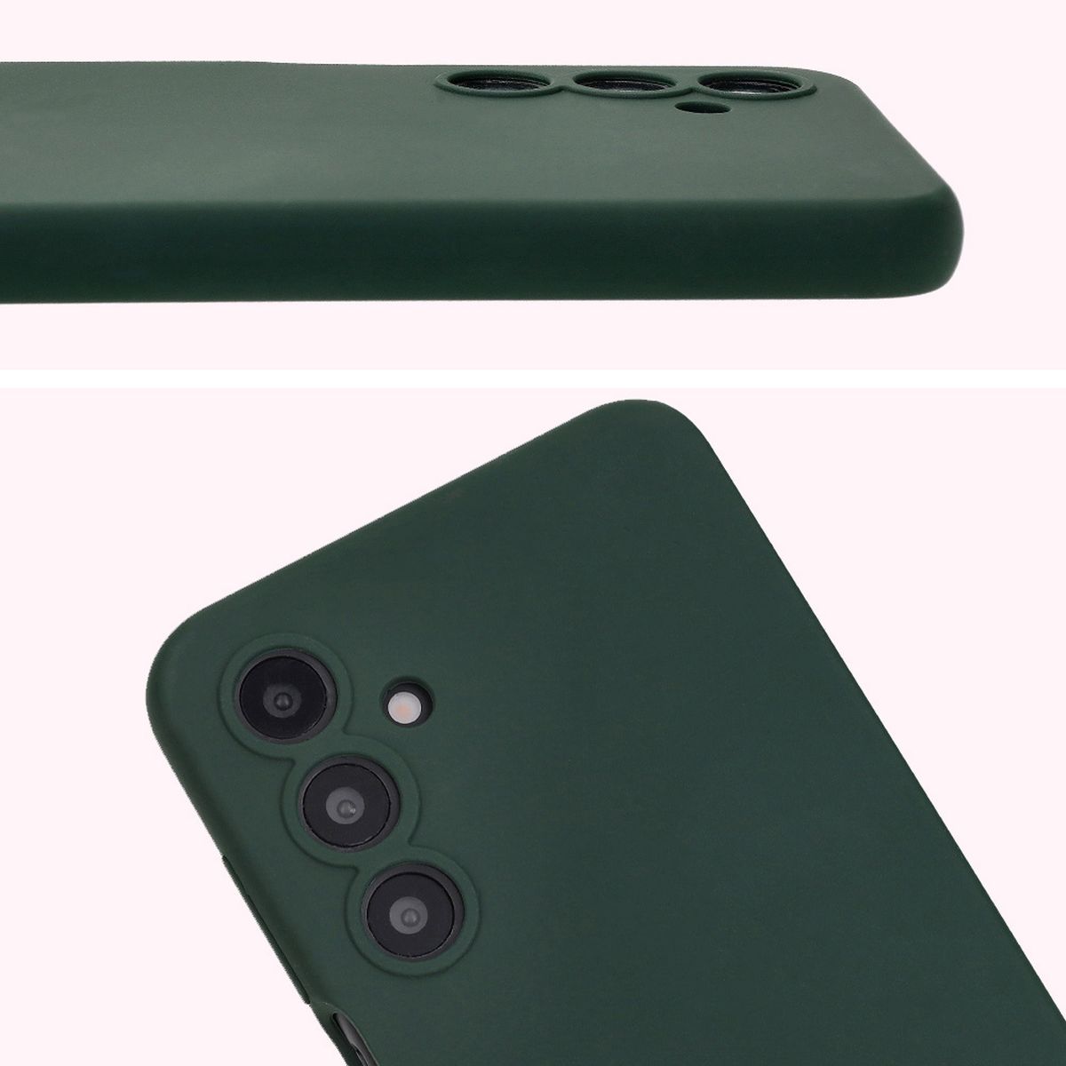 Prim-plan pe decupajele pentru obiective în husa Bizon Soft Case