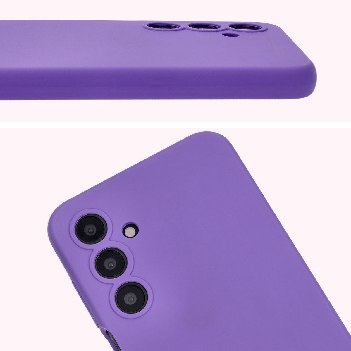 Prim-plan pe decupajele pentru obiective în husa Bizon Soft Case
