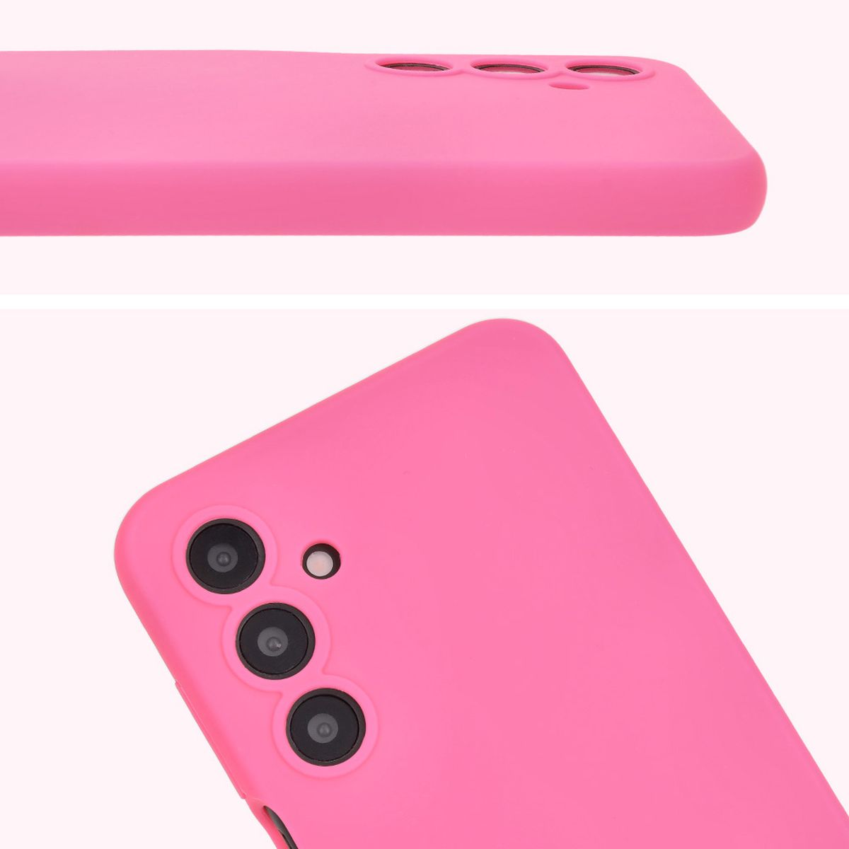 Prim-plan pe decupajele pentru obiective în husa Bizon Soft Case