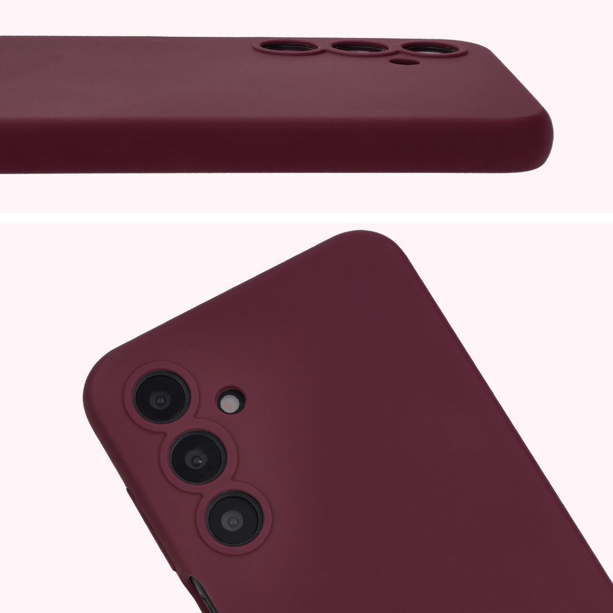 Prim-plan pe decupajele pentru lentile în husa Bizon Soft Case