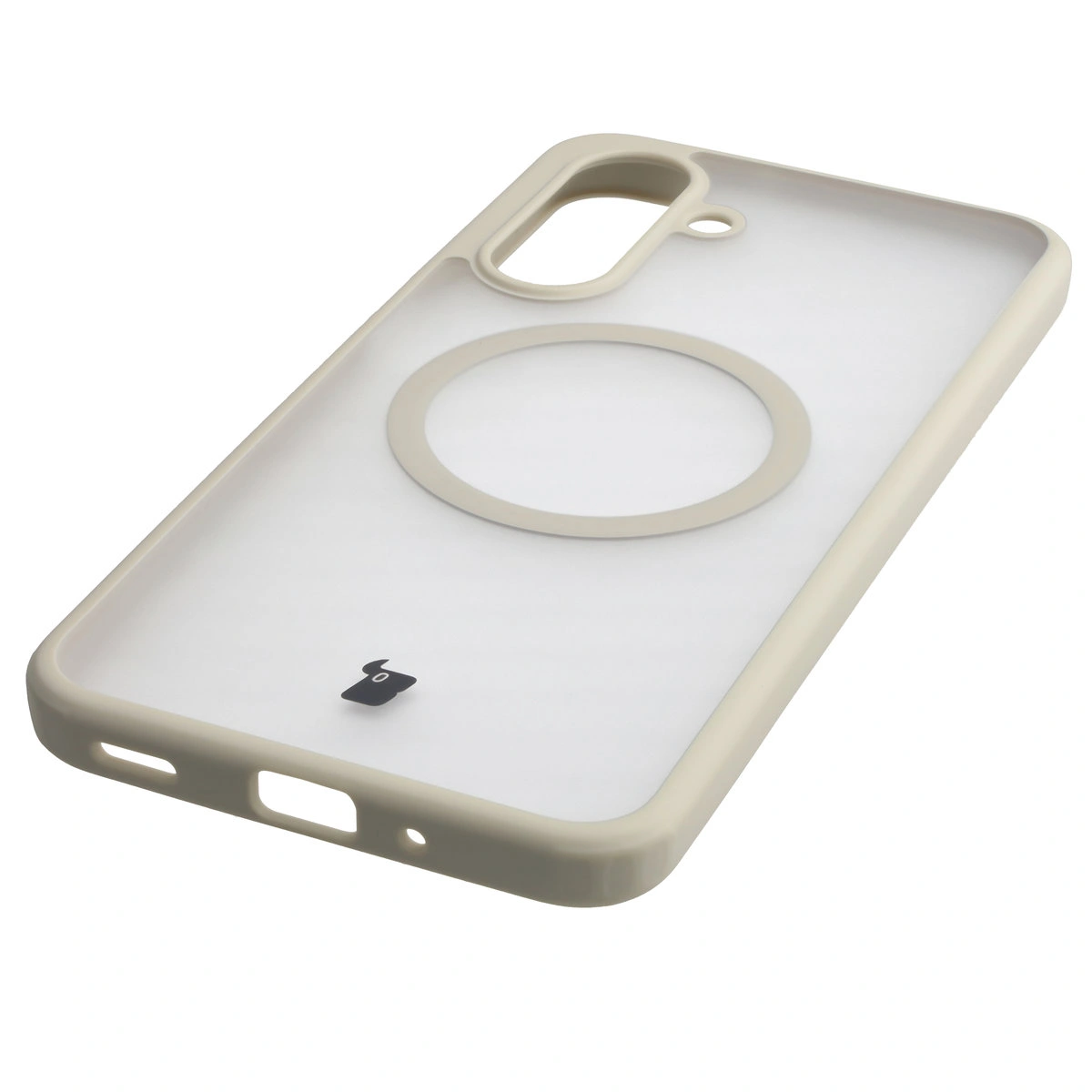 Zintegrowane przyciski, wycięcia i hybrydowy materiał w etui Bizon Case MatteO do Samsung Galaxy A17 5G