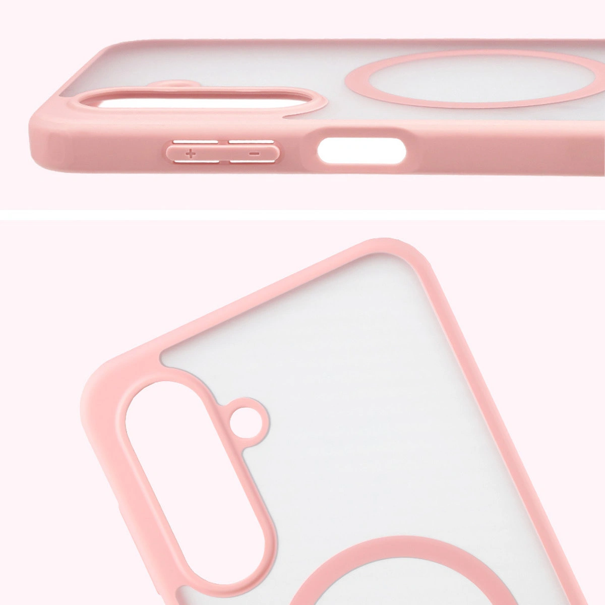 Full cutout and raised edges of the camera in the Bizon Case MatteO for Samsung Galaxy A17 5G