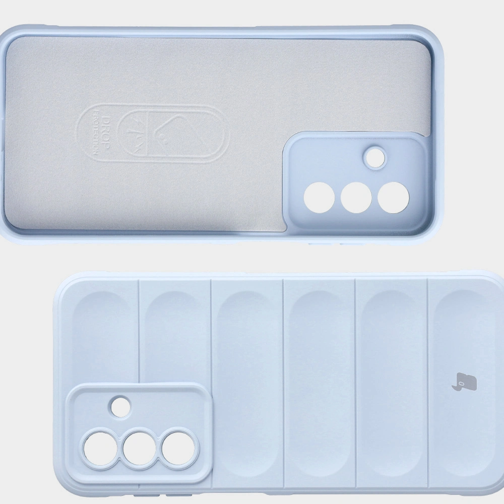 Interior din microfibră, fose pe spate și colțuri întărite în etui Bizon Case Tur pentru Samsung Galaxy A17 5G