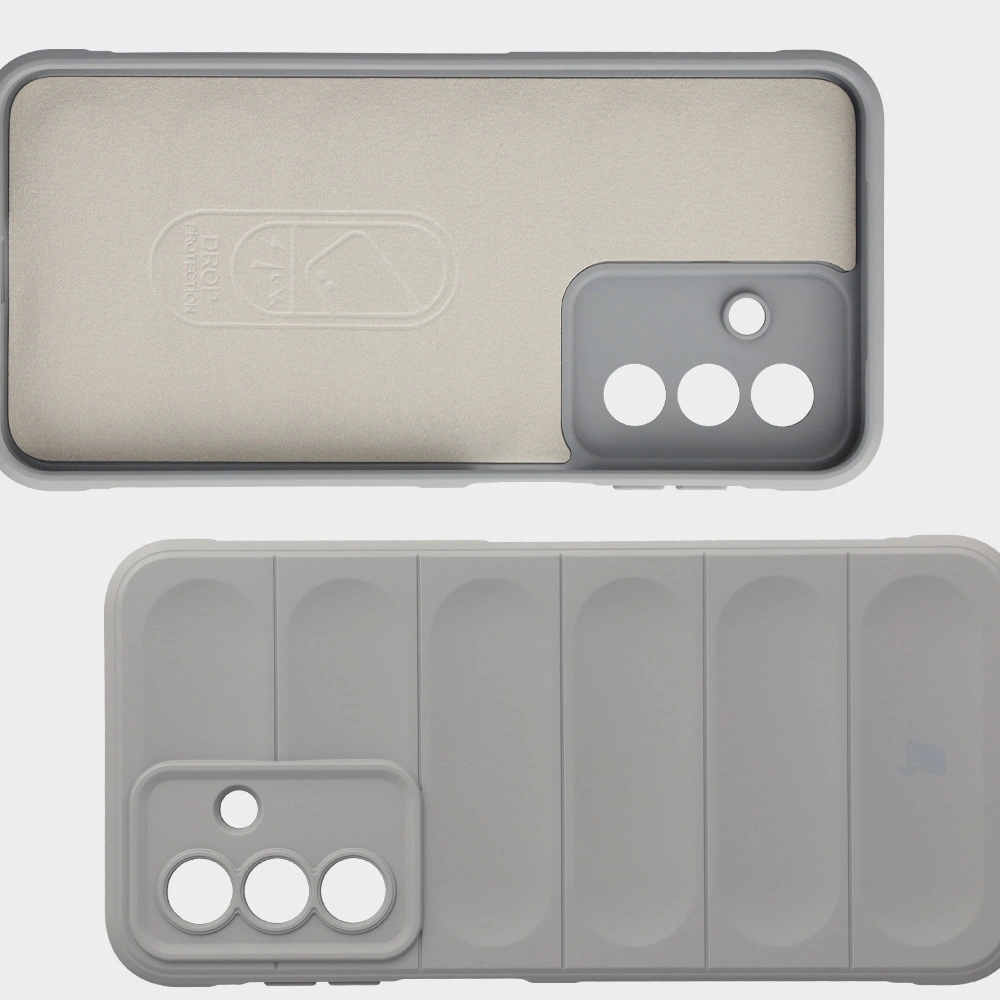 Căptușeală din microfibră, decupaje pe spate și colțuri întărite în etui Bizon Case Tur pentru Samsung Galaxy A17 5G