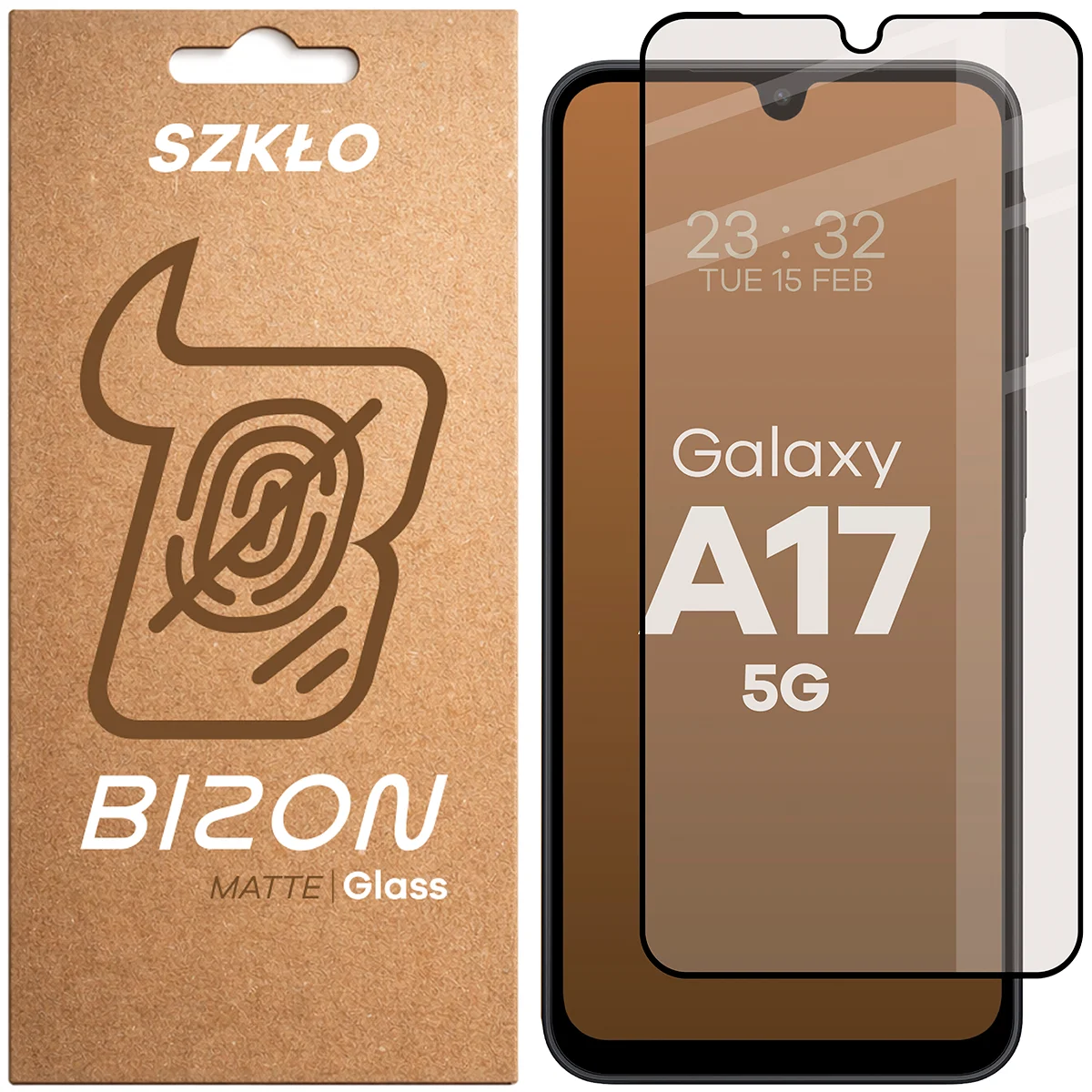 Szkło matowe na ekran Bizon Glass Matte do Samsung Galaxy A17 5G, 1 sztuka