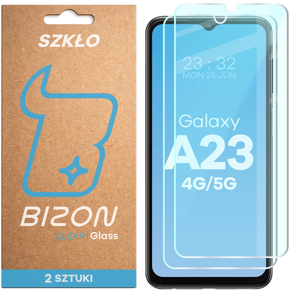 Szkło hartowane Bizon Glass Clear Duo do Samsung Galaxy A23 4G / 5G