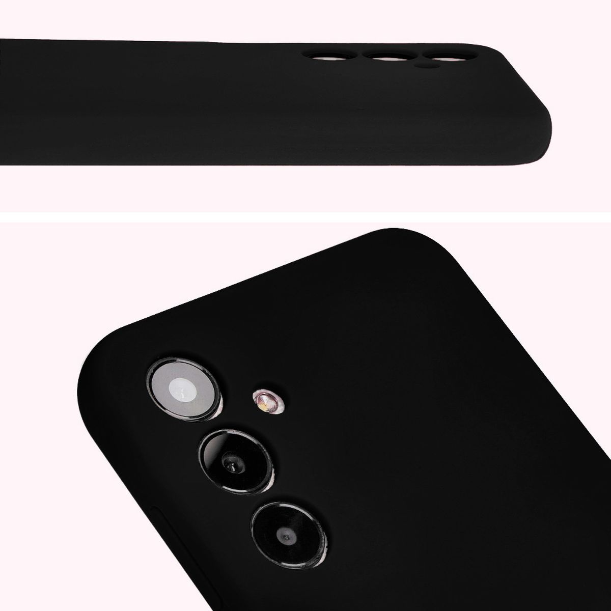 Close-up of lens cutouts in Bizon Soft Case