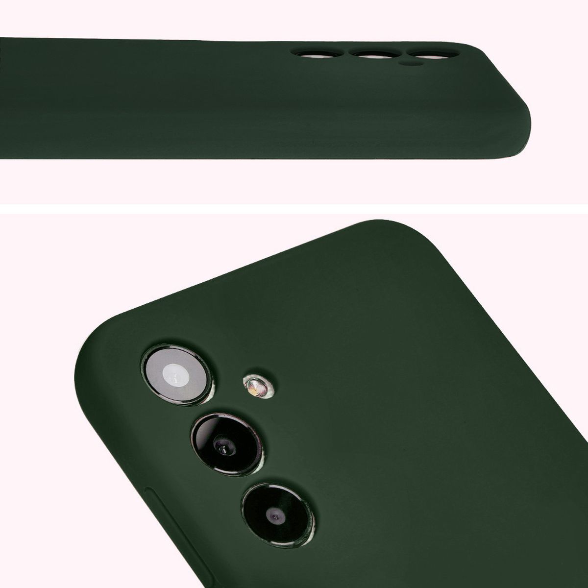 Prim-plan pe decupajele pentru lentile în husa Bizon Soft Case