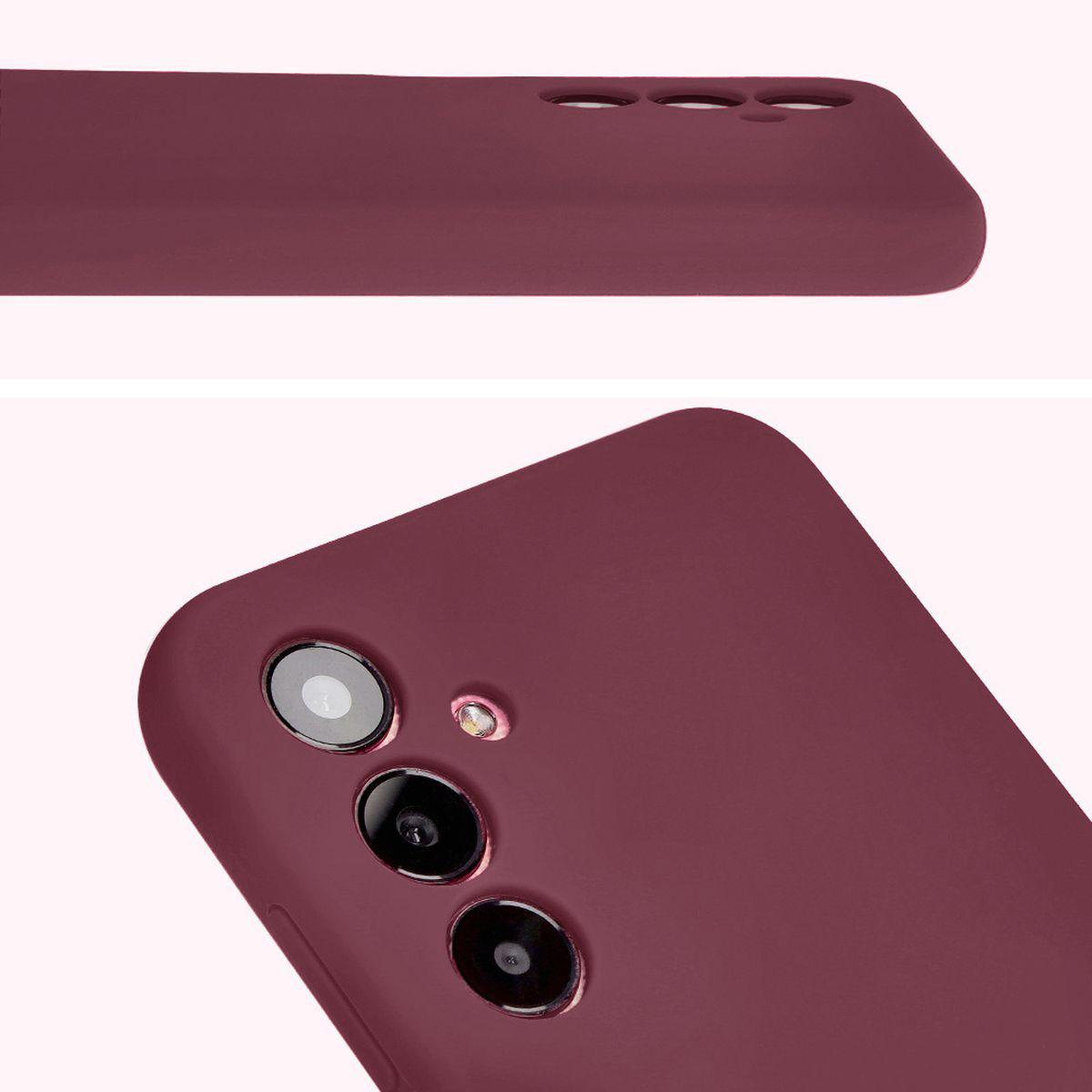 Prim-plan pe decupajele pentru obiective în husa Bizon Soft Case