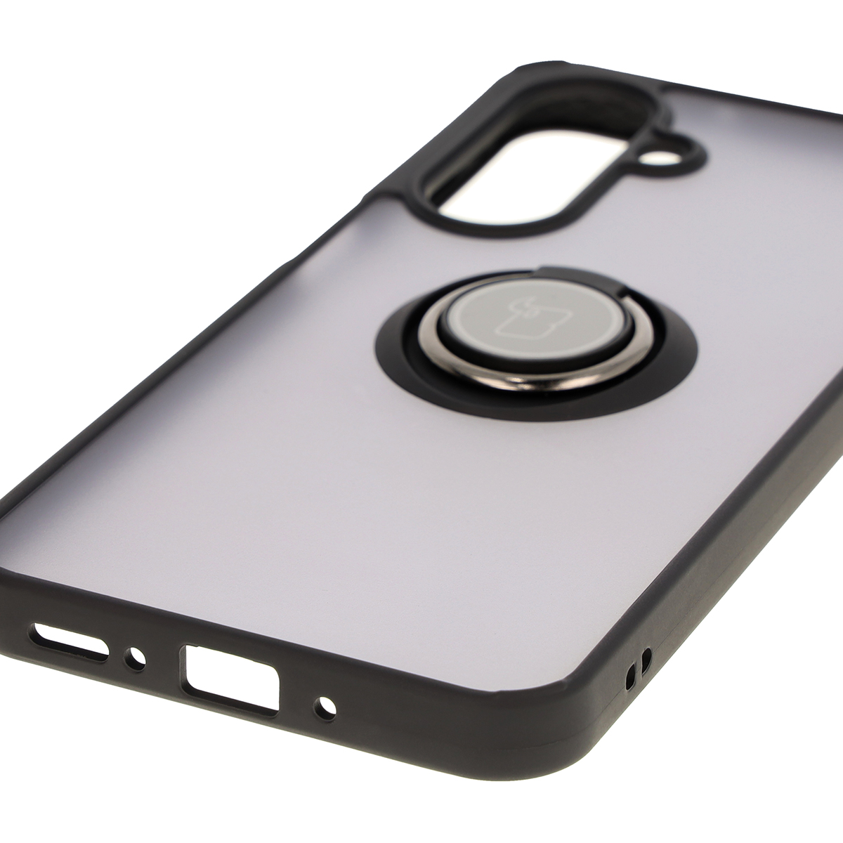 Decupaje precise, capace integrate și decupaj pentru lanyard în carcasa Bizon Case Hybrid Ring