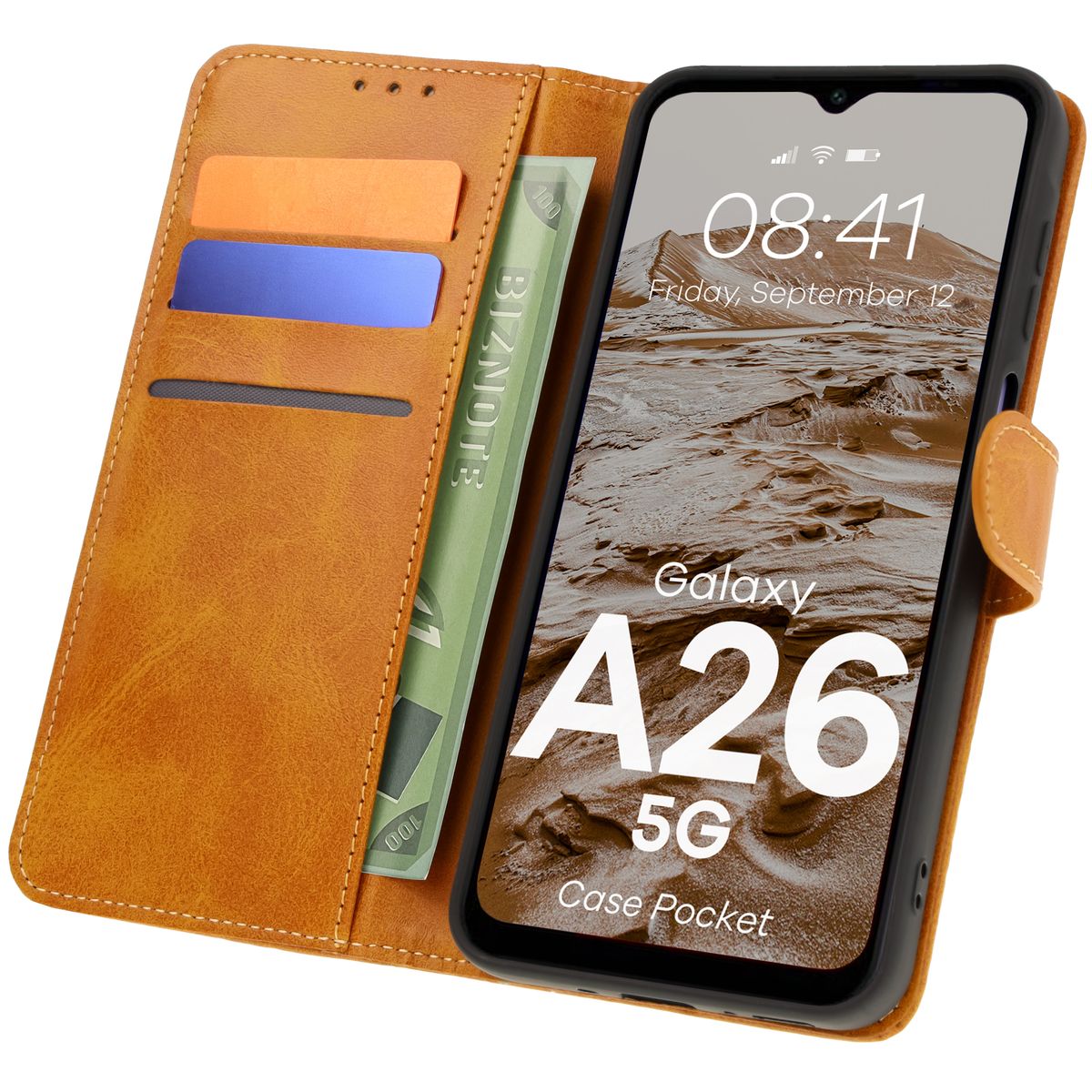 Etui cu clapetă Bizon Case Pocket pentru Samsung Galaxy A26 5G