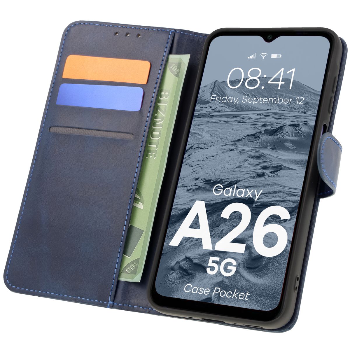 Etui cu clapetă Bizon Case Pocket pentru Samsung Galaxy A26 5G