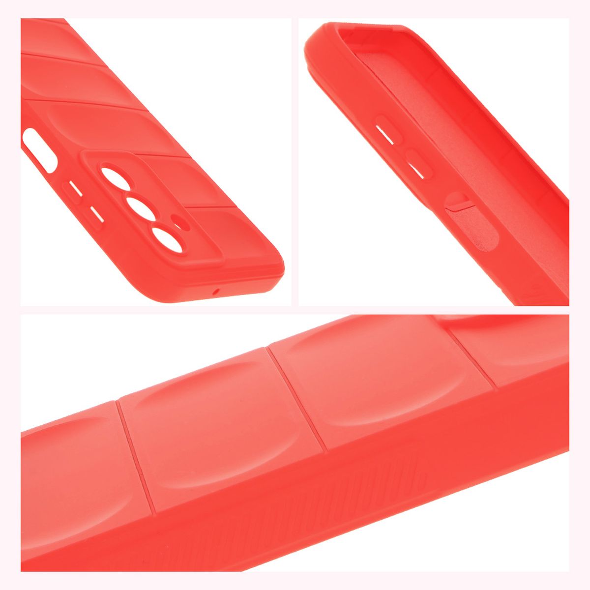 Textured sides and raised edges of the screen and camera in Bison Case Tur