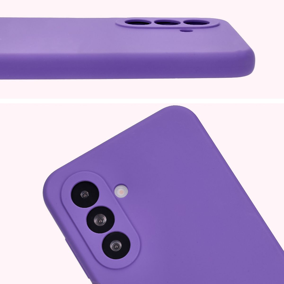 Prim-plan pe decupajele pentru lentile în husa Bizon Soft Case