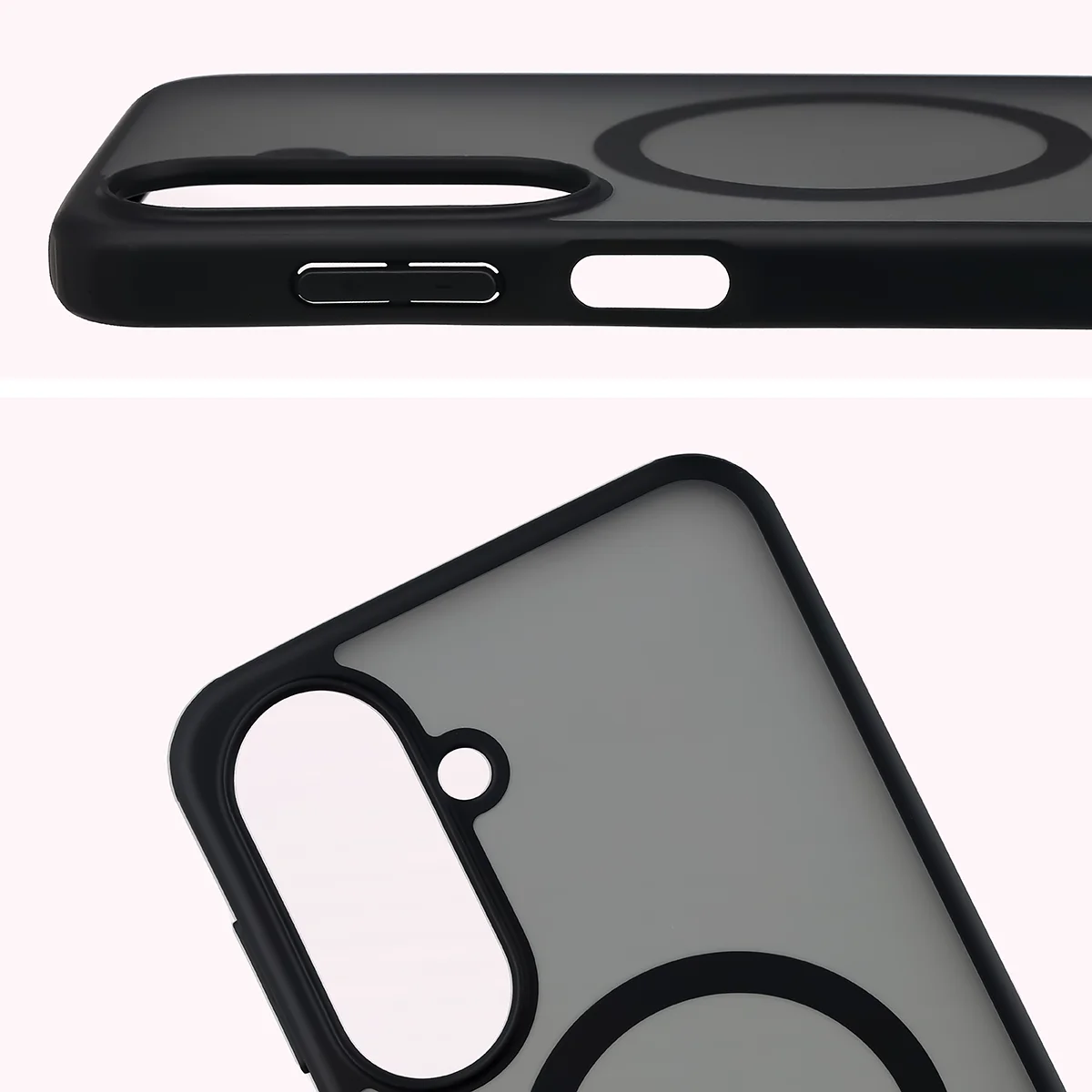Decupaj complet și margini ridicate pentru cameră în husa Bizon Case MatteO pentru Samsung Galaxy A27 5G