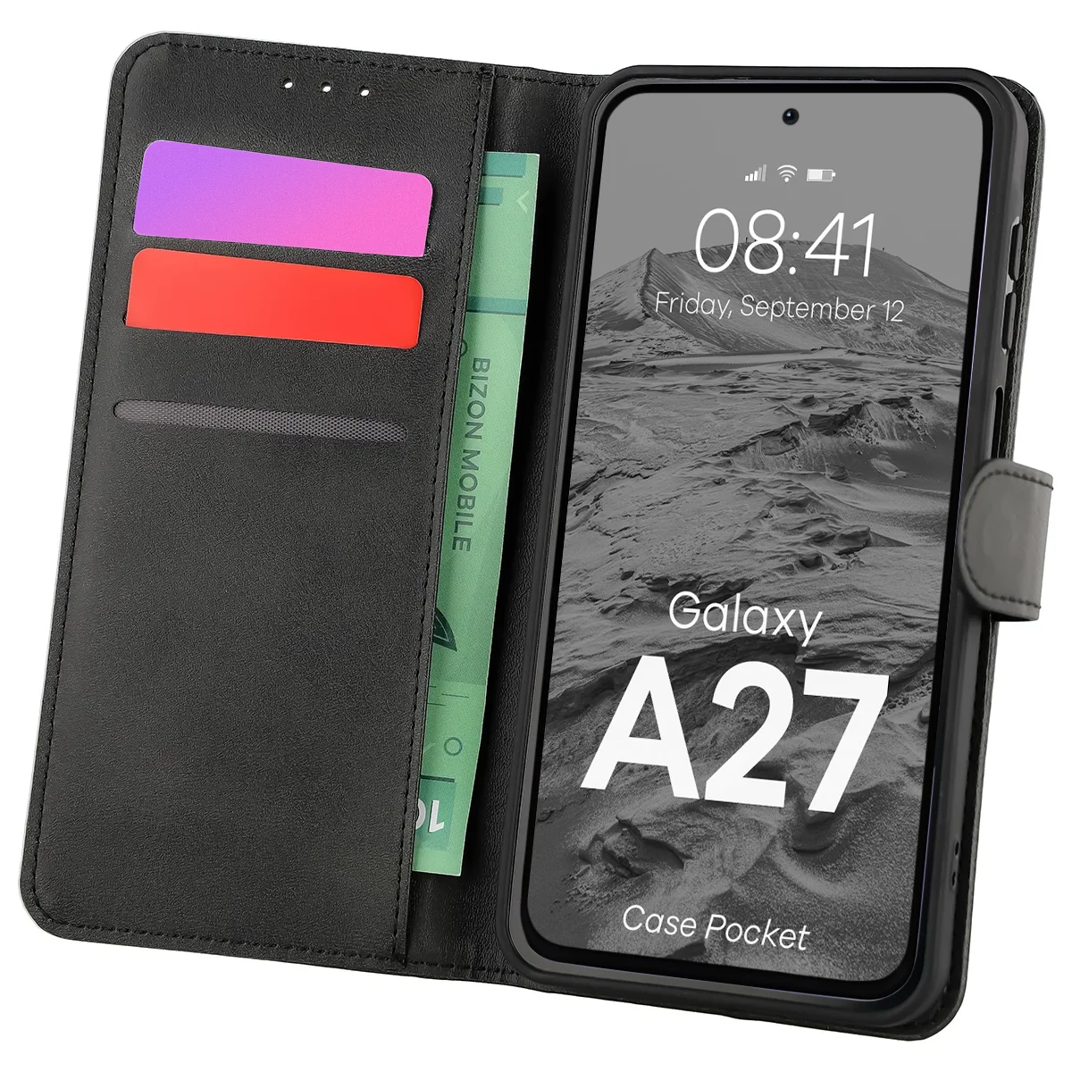 Flap case with card slots Bison Case Pocket for Samsung Galaxy A27 5G