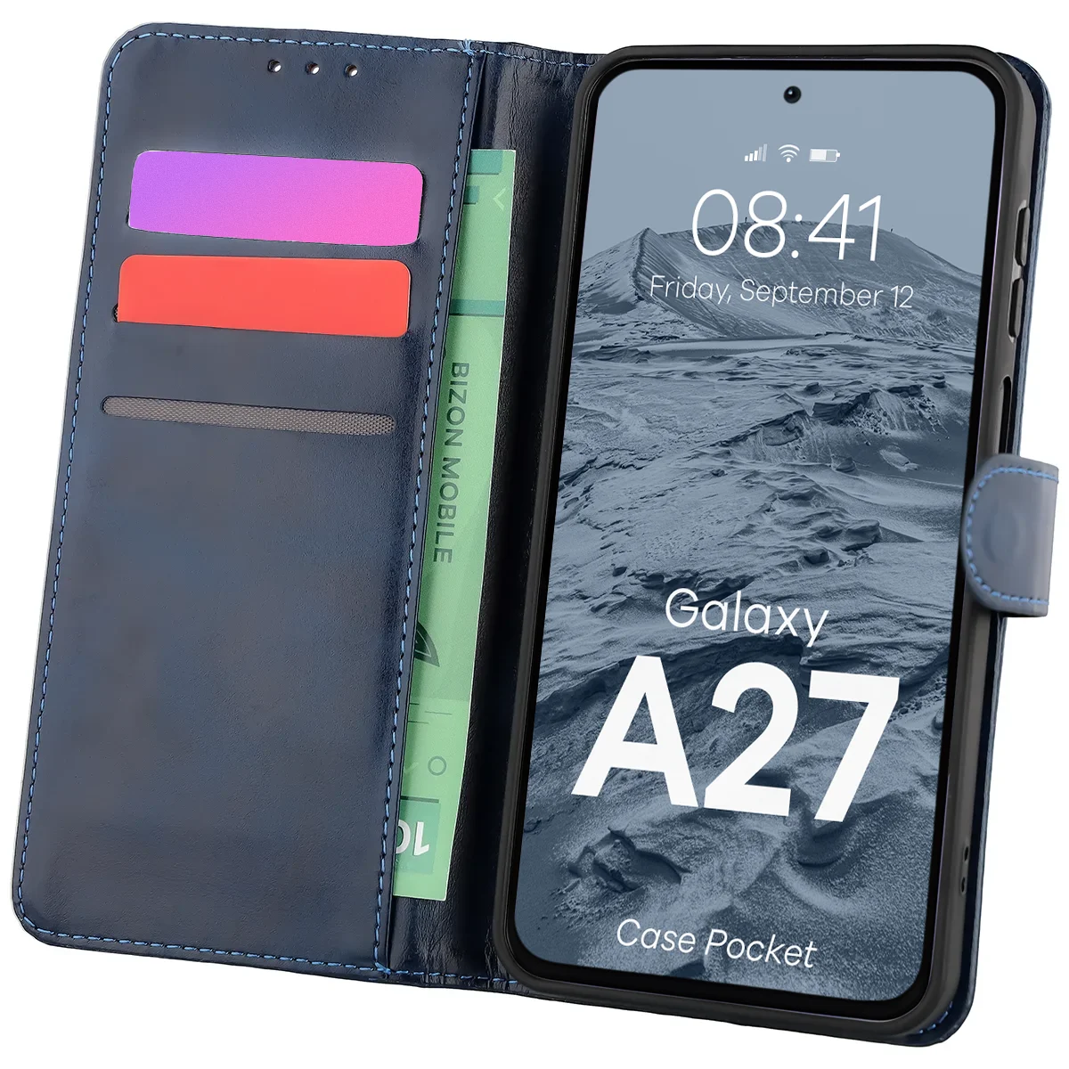 Flap case with card slots Bison Case Pocket for Samsung Galaxy A27 5G