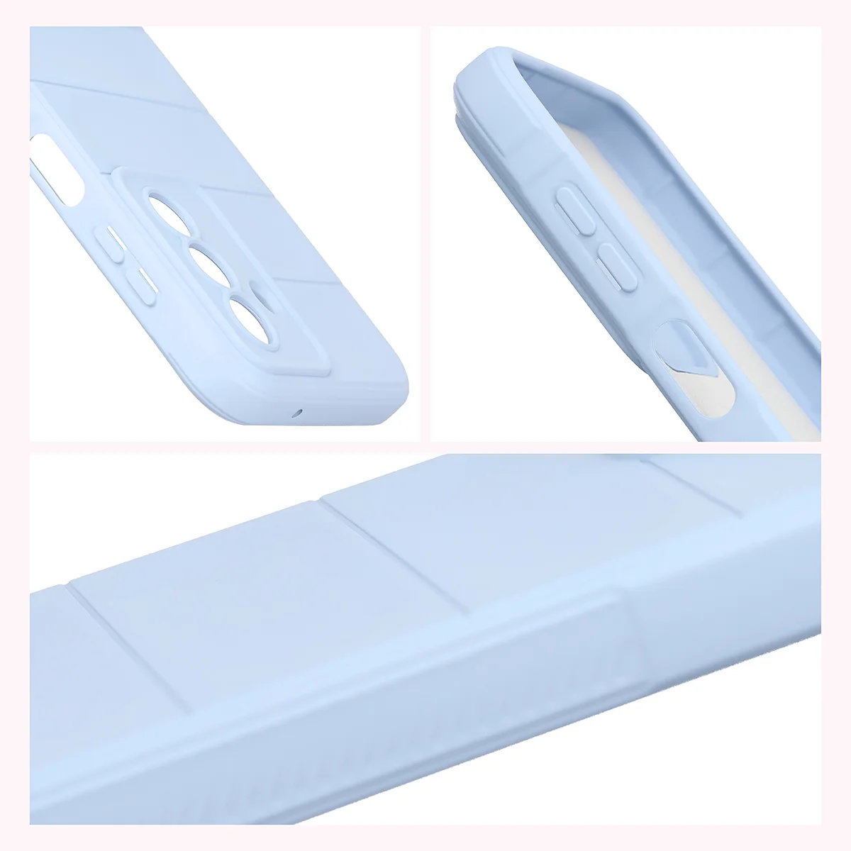 Textured sides and raised edges of the screen and camera in the Bison Case Tur for Samsung Galaxy A27 5G