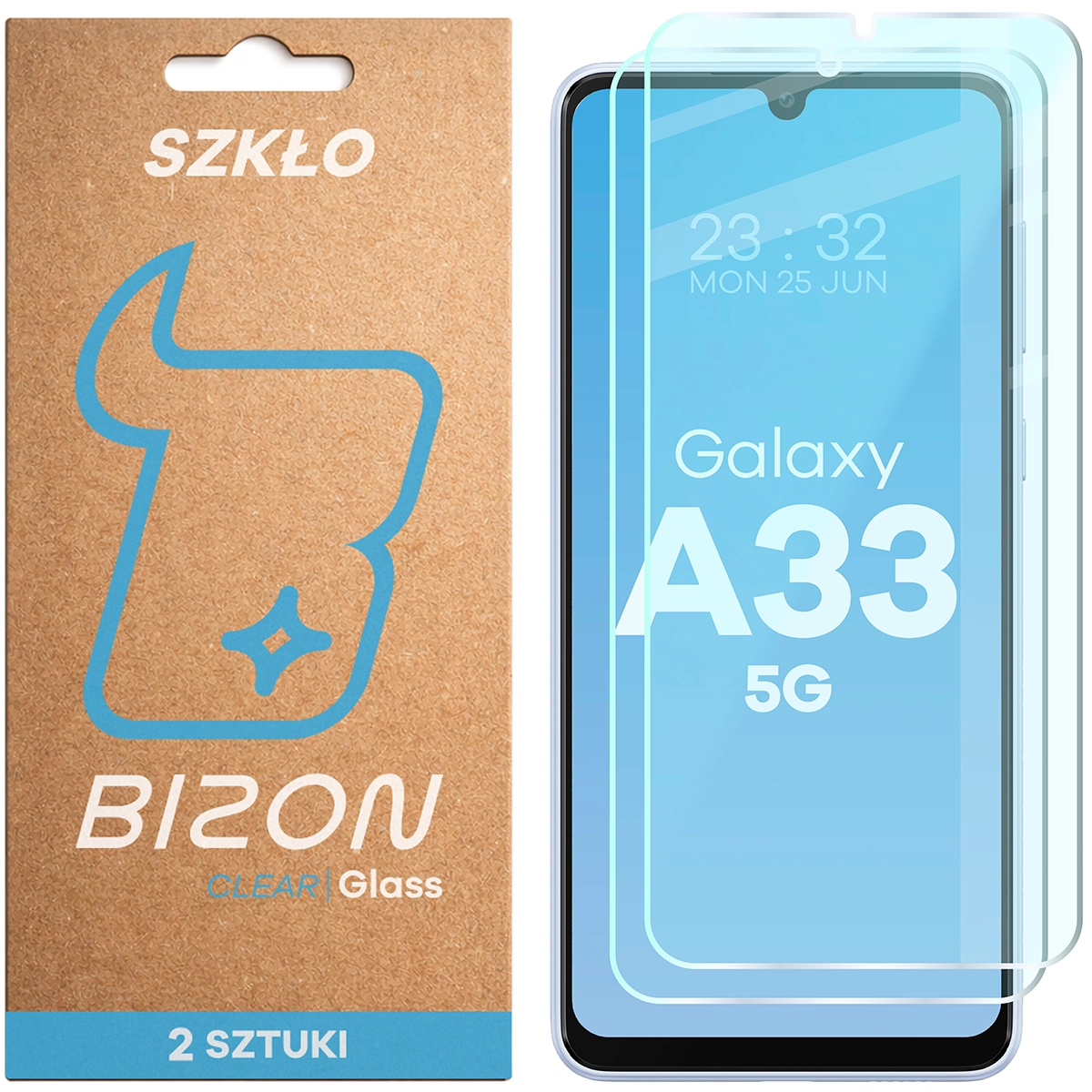 Szkło hartowane Bizon Glass Clear Duo do Samsung Galaxy A33 5G / Samsung Galaxy M35 5G