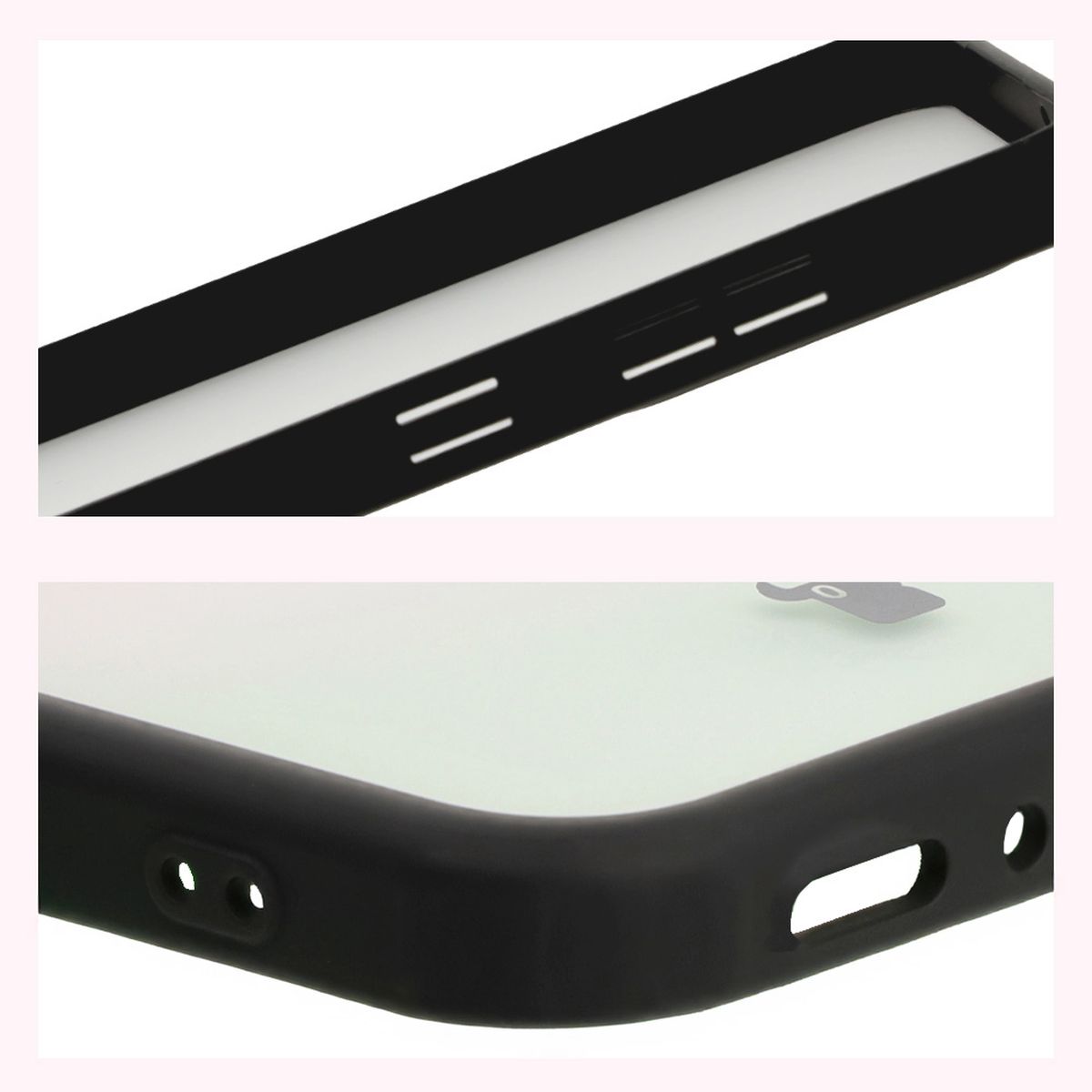 Reinforced corners and raised screen edges in Bizon Case Angelo