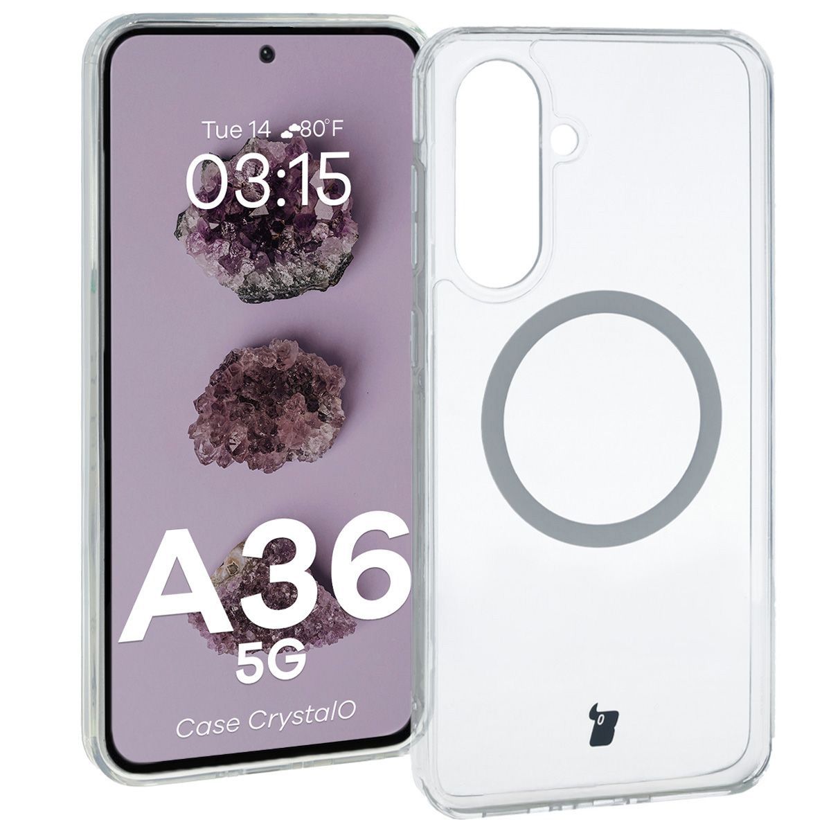 Transparent Bison Case CrystalO for Samsung Galaxy A36 5G