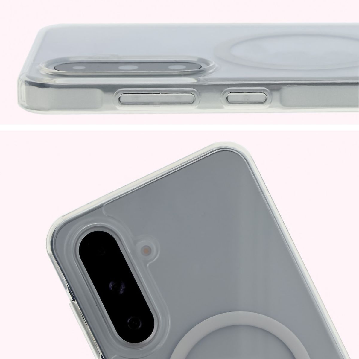 Full cutout and raised edges for the camera in Bison Case CrystalO