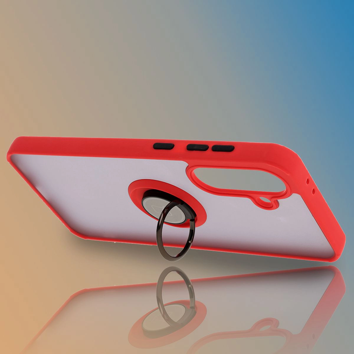 Uchwyt jako podstawka w etui Bizon Hybrid Ring