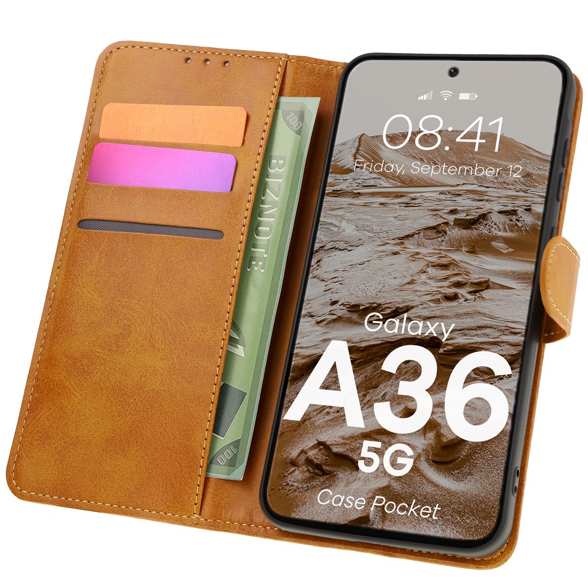Etui z klapką Bizon Case Pocket do Samsung Galaxy A36 5G