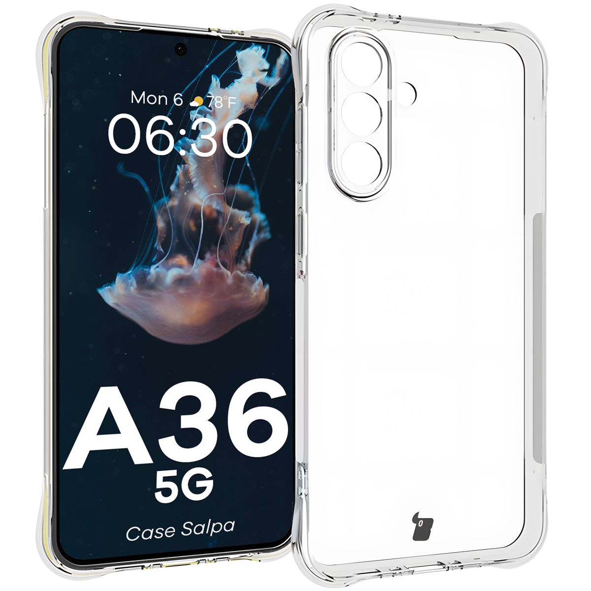 Transparent Bizon Case Salpa for Samsung Galaxy A36 5G