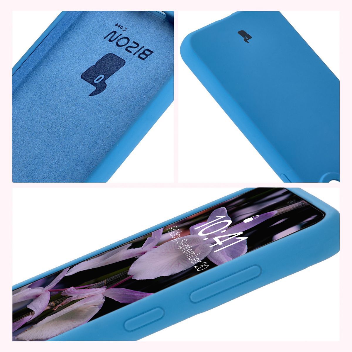 Bison Soft Case construction: integrated covers, raised edges, and microfiber padding