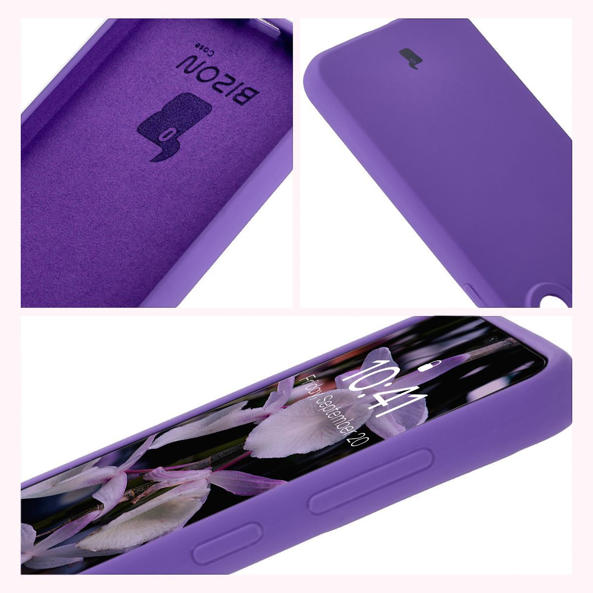 Bison Soft Case construction: integrated covers, raised edges, and microfiber lining