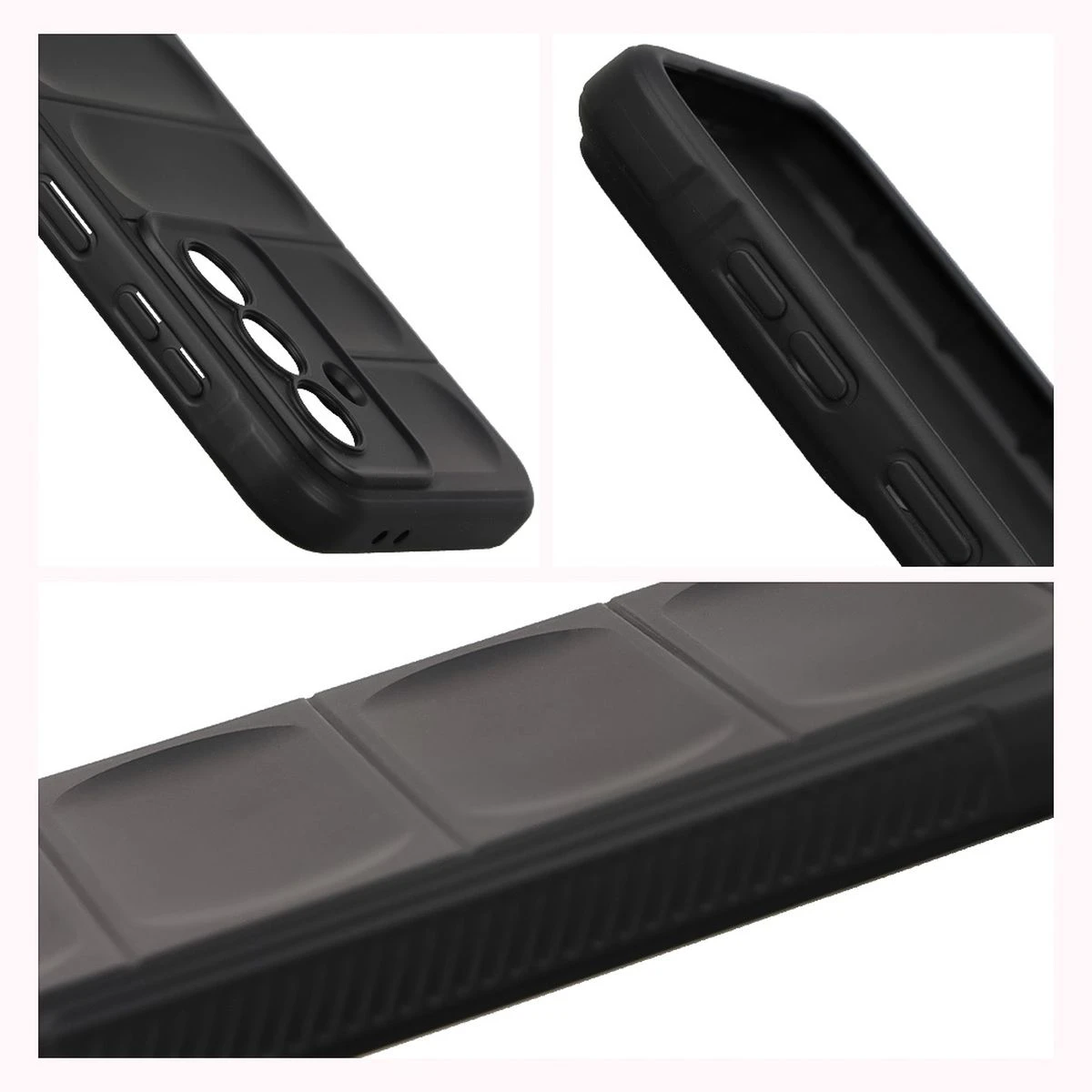 Laturi texturate și margini ridicate ale ecranului și camerei în etui Bizon Case Tur pentru Samsung Galaxy A37 5G
