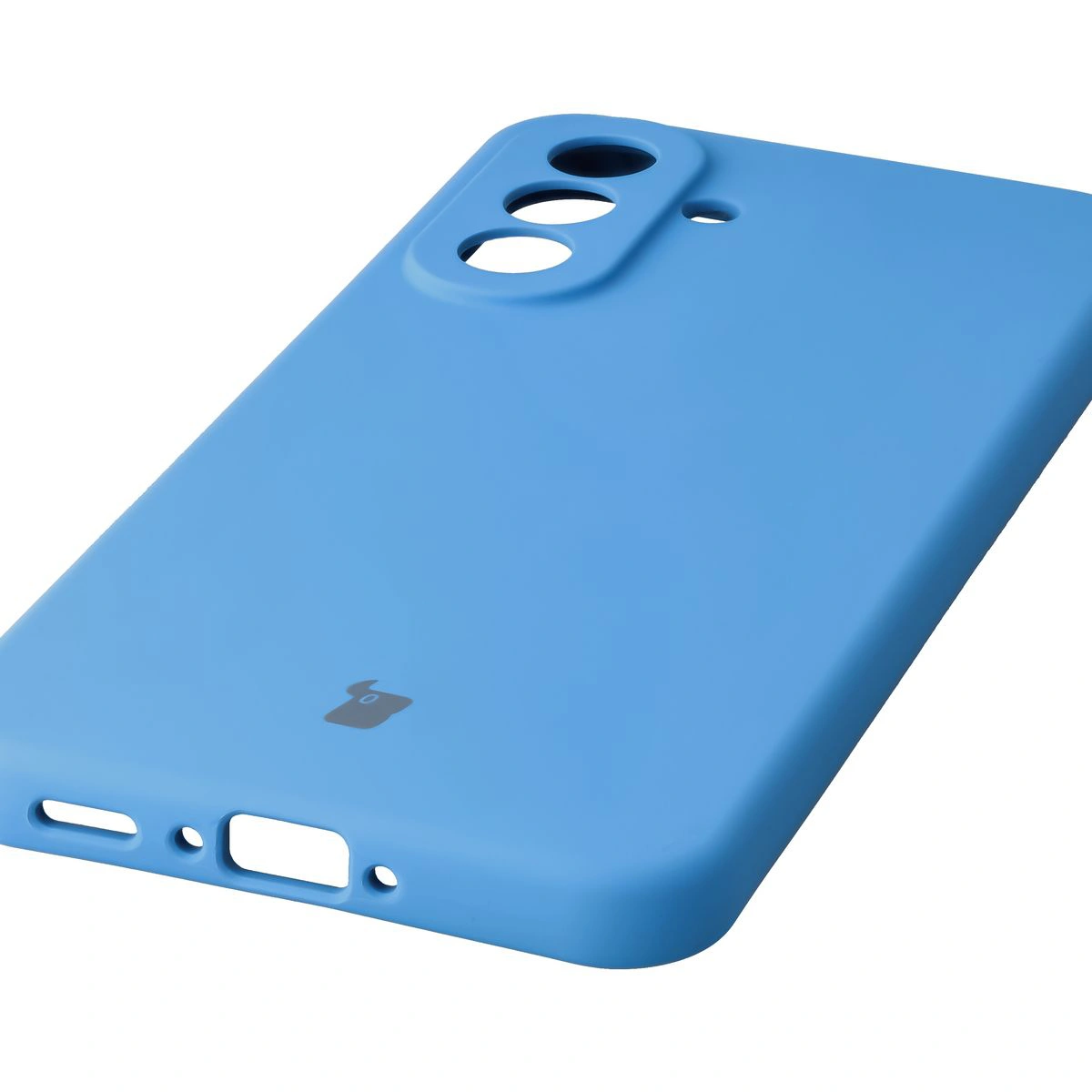 Prim-plan pe decupajele precise și posibilitatea de încărcare wireless în carcasa Bizon Soft Case pentru Samsung Galaxy A37 5G