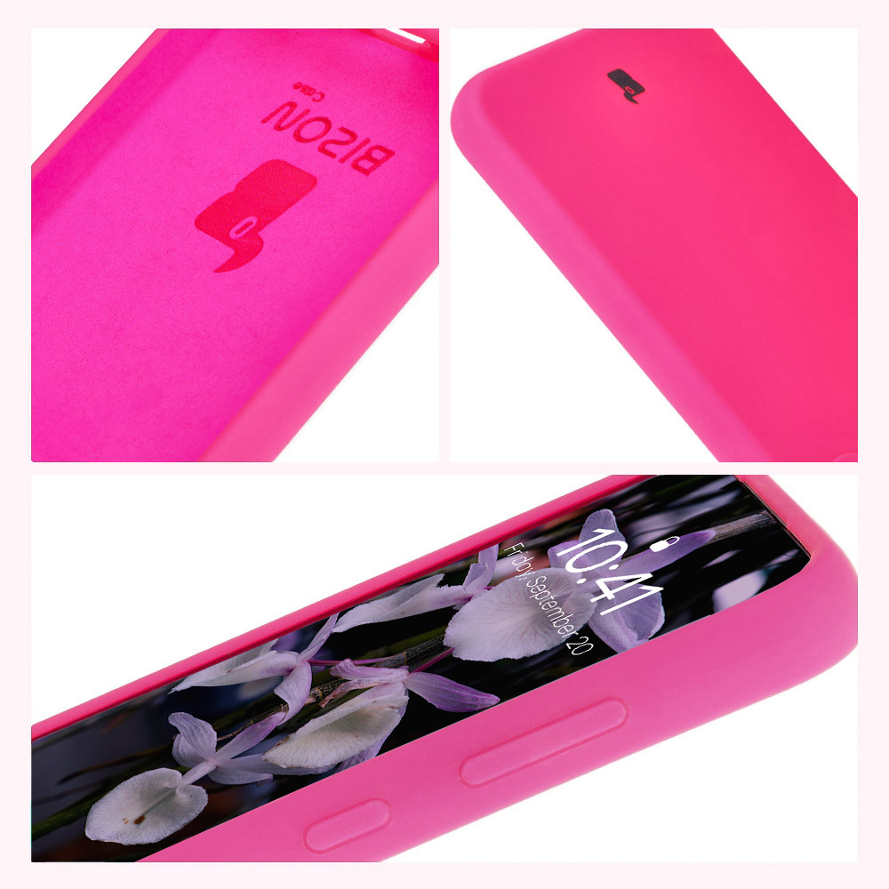 Bizon Soft Case design: integrated covers, raised edges, and microfiber lining