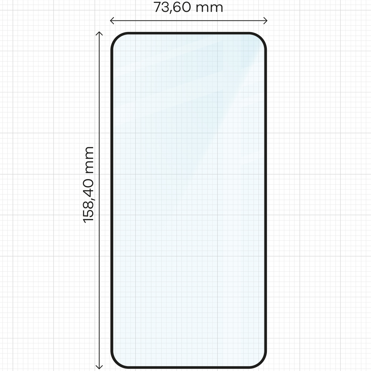A Bizon Glass Edge 2 üveg méretei
