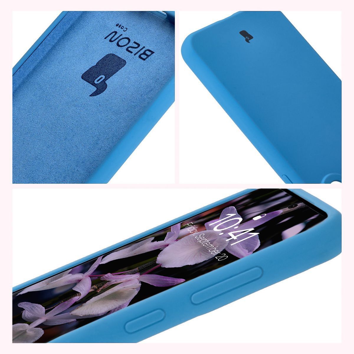 Bison Soft Case design: integrated covers, raised edges, and microfiber padding