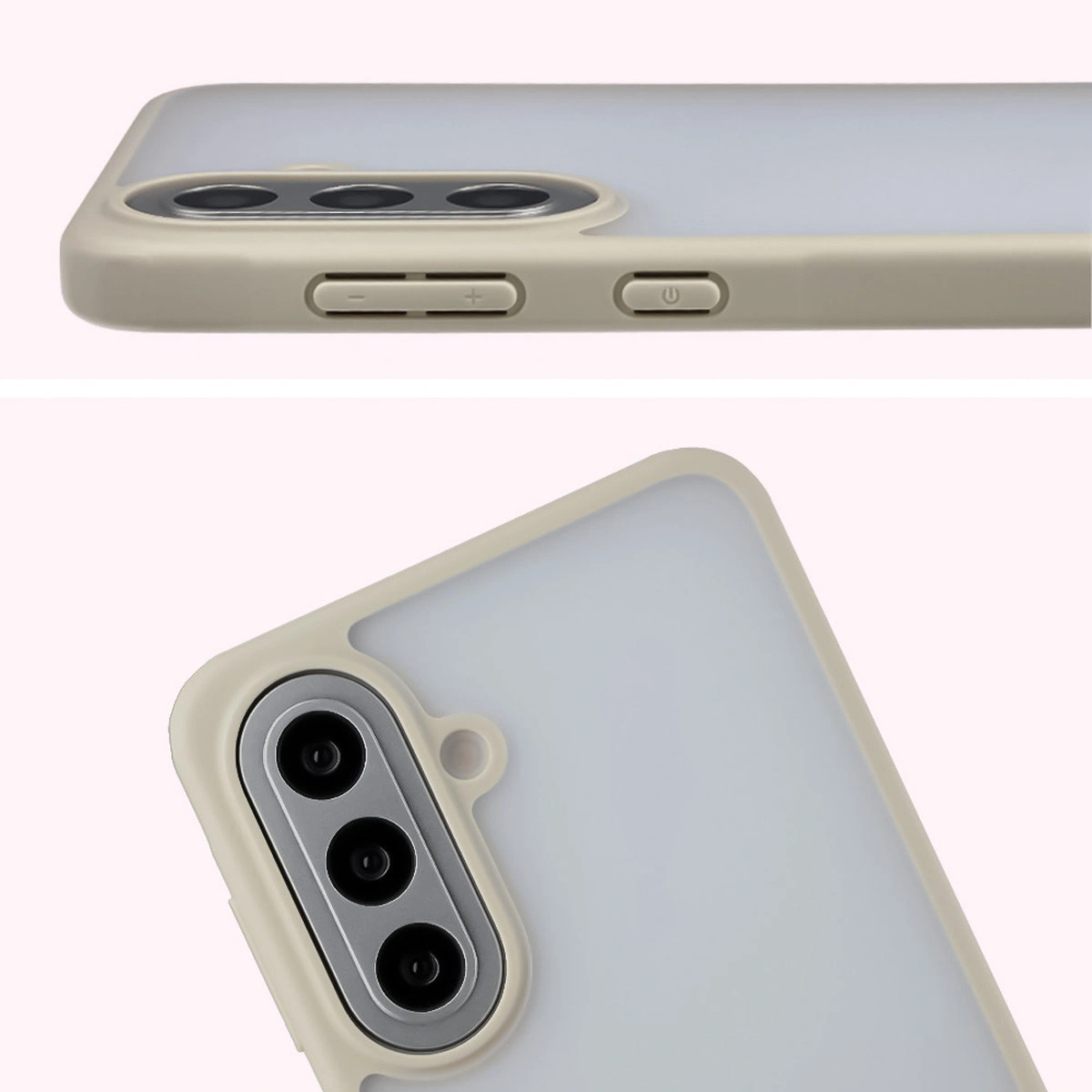 Full cutout and raised edges for the camera in the Bison Case Angelo for Samsung Galaxy A57 5G
