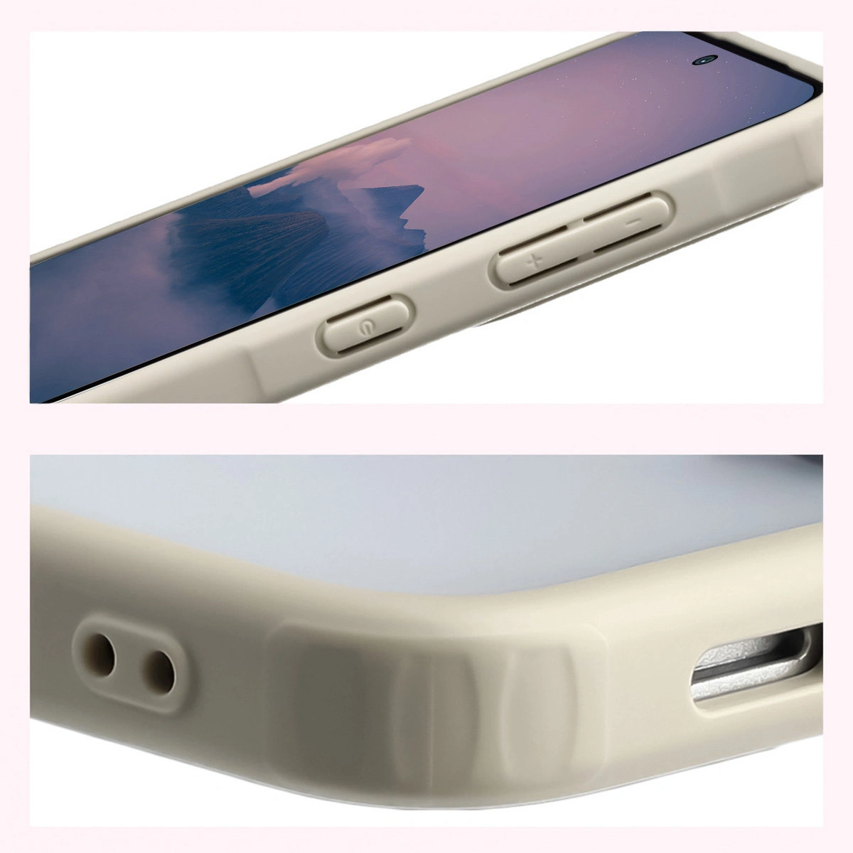 Reinforced corners and raised edges of the screen in the Bison Case Angelo for Samsung Galaxy A57 5G